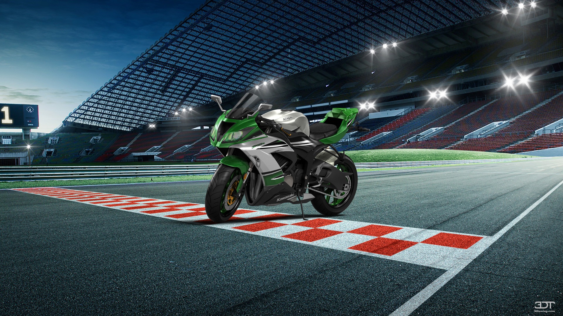 Kawasaki Ninja ZX 6R Sport Bike 2015 tuning