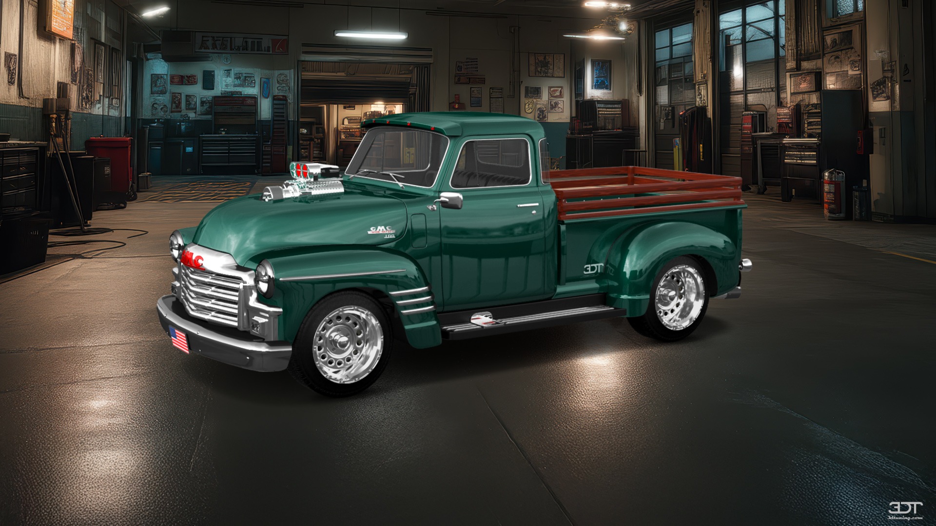 GMC 100 Stepside 2 Door pickup truck 1954 tuning