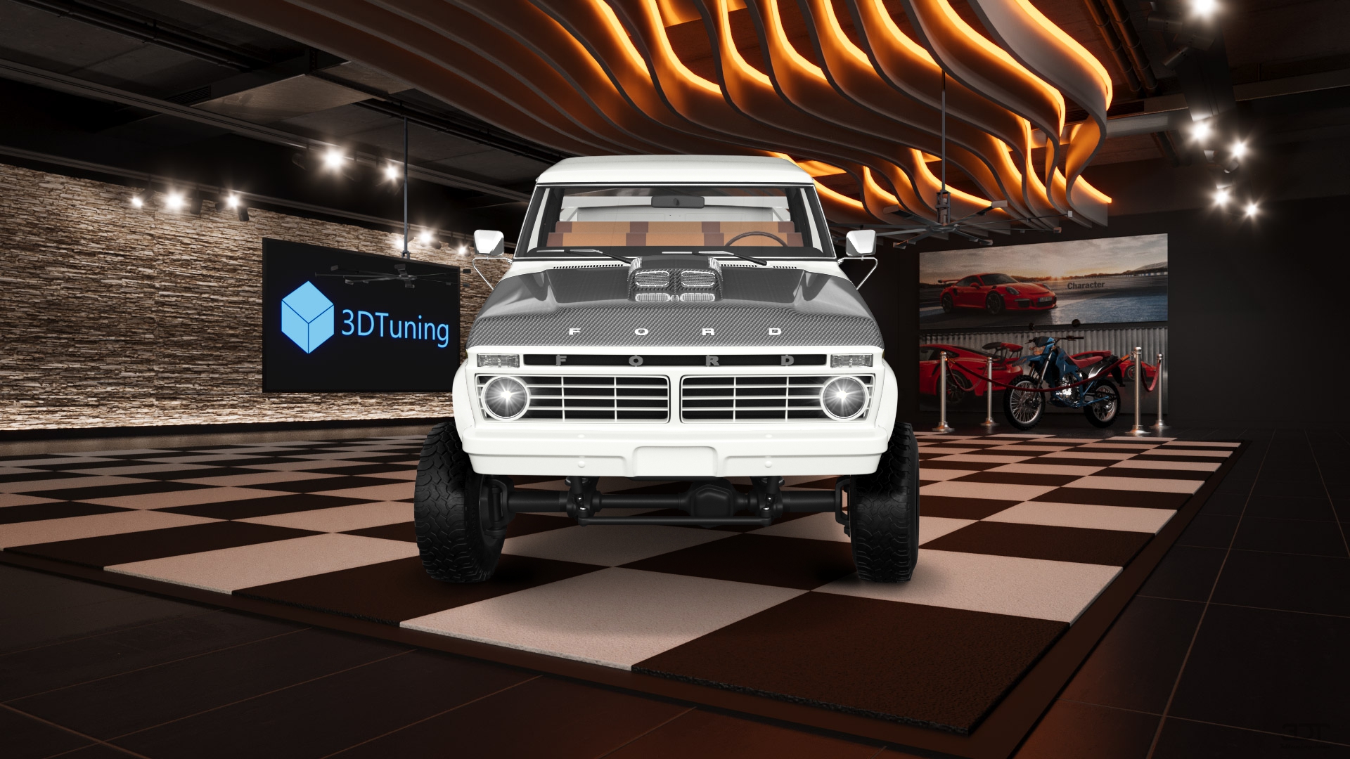 Ford F-350 Dually 4 Door pickup truck 1973 tuning