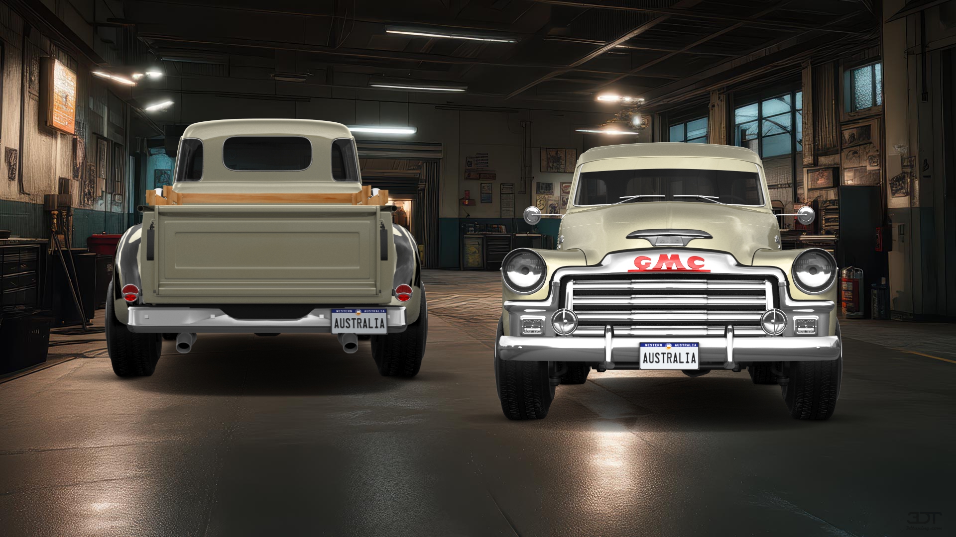 GMC 100 Stepside 2 Door pickup truck 1954 tuning