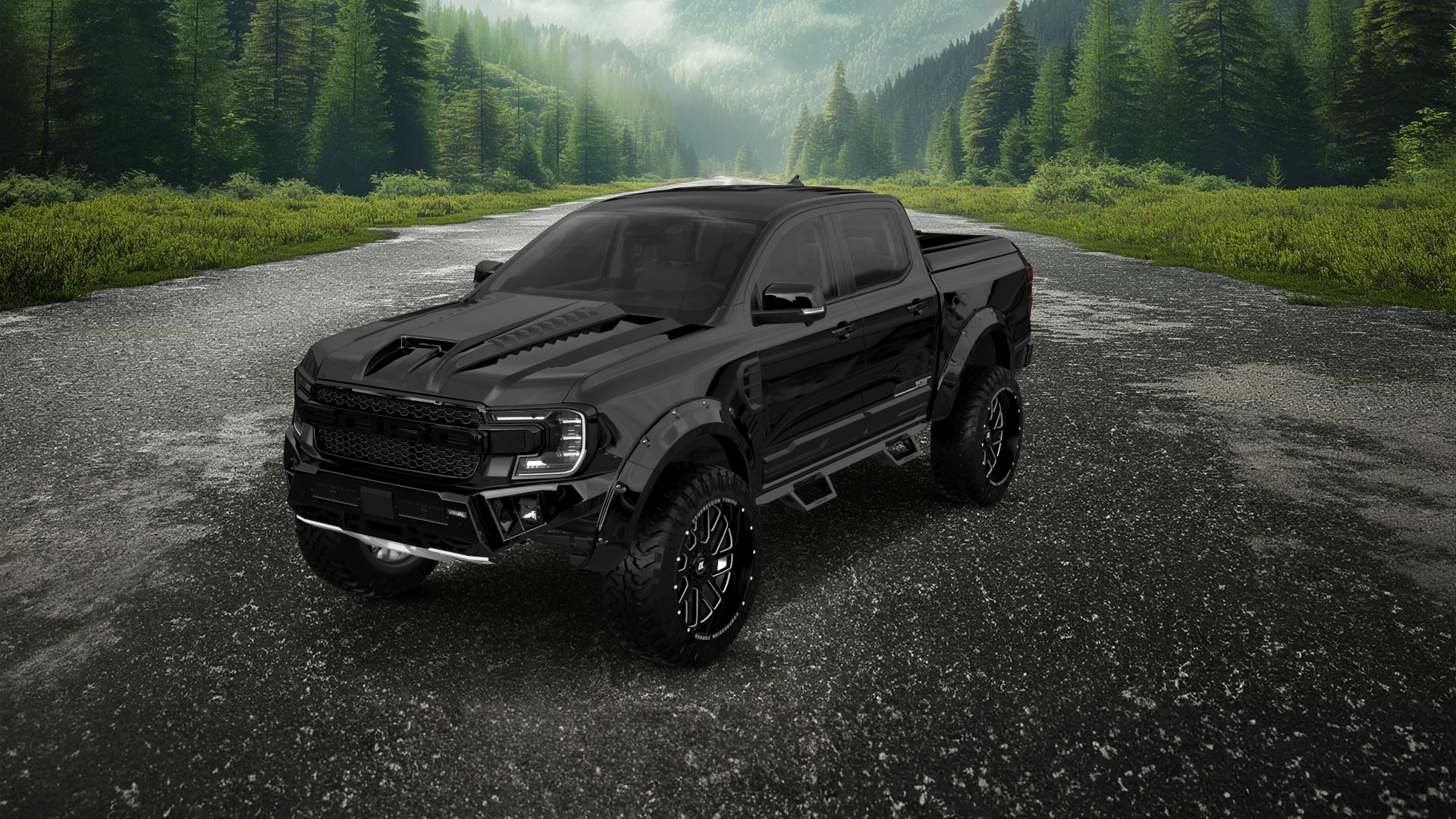 Ford Ranger 4 Door pickup truck 2022 tuning