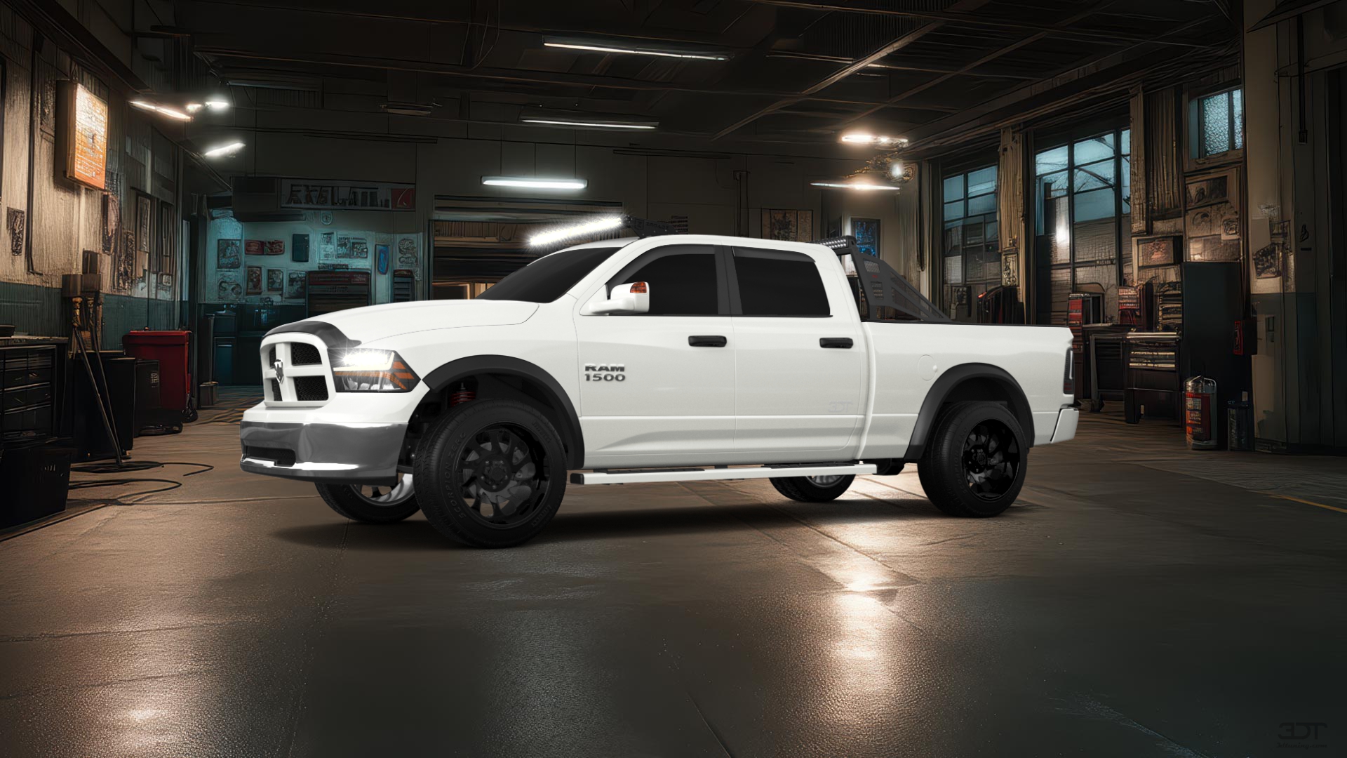 Dodge Ram 1500 Crew Cab 6.4 ft box 4 Door pickup truck 2009 tuning