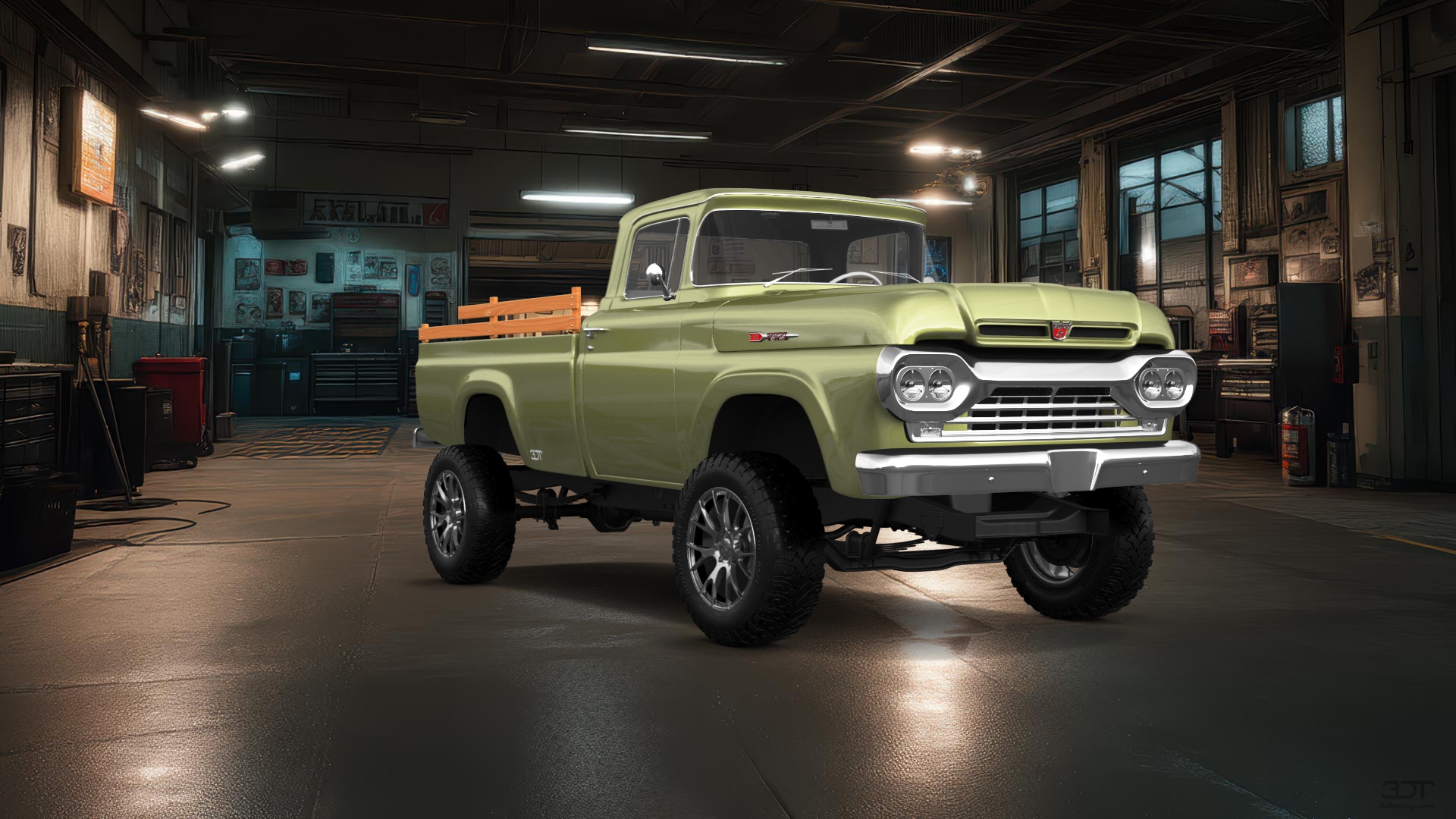 Ford F-100 2 Door pickup truck 1960 tuning