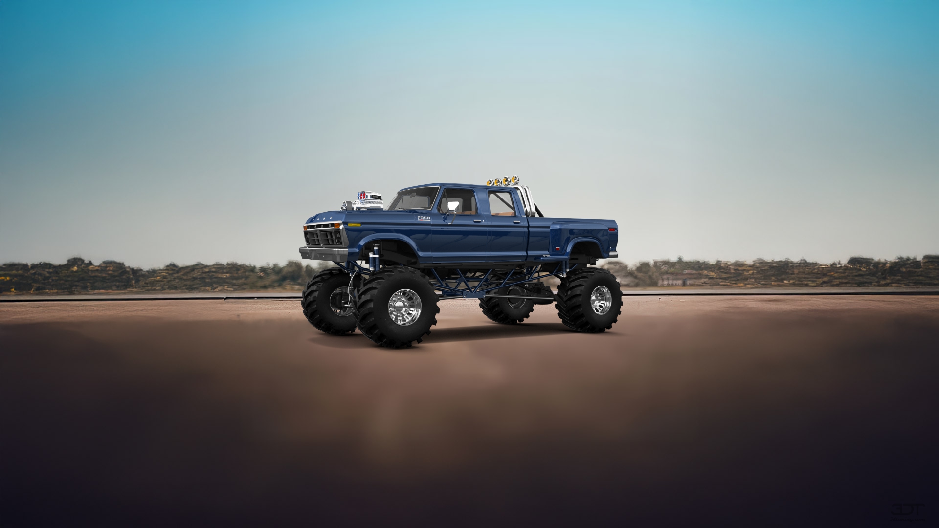 Ford F-350 Dually 4 Door pickup truck 1973 tuning