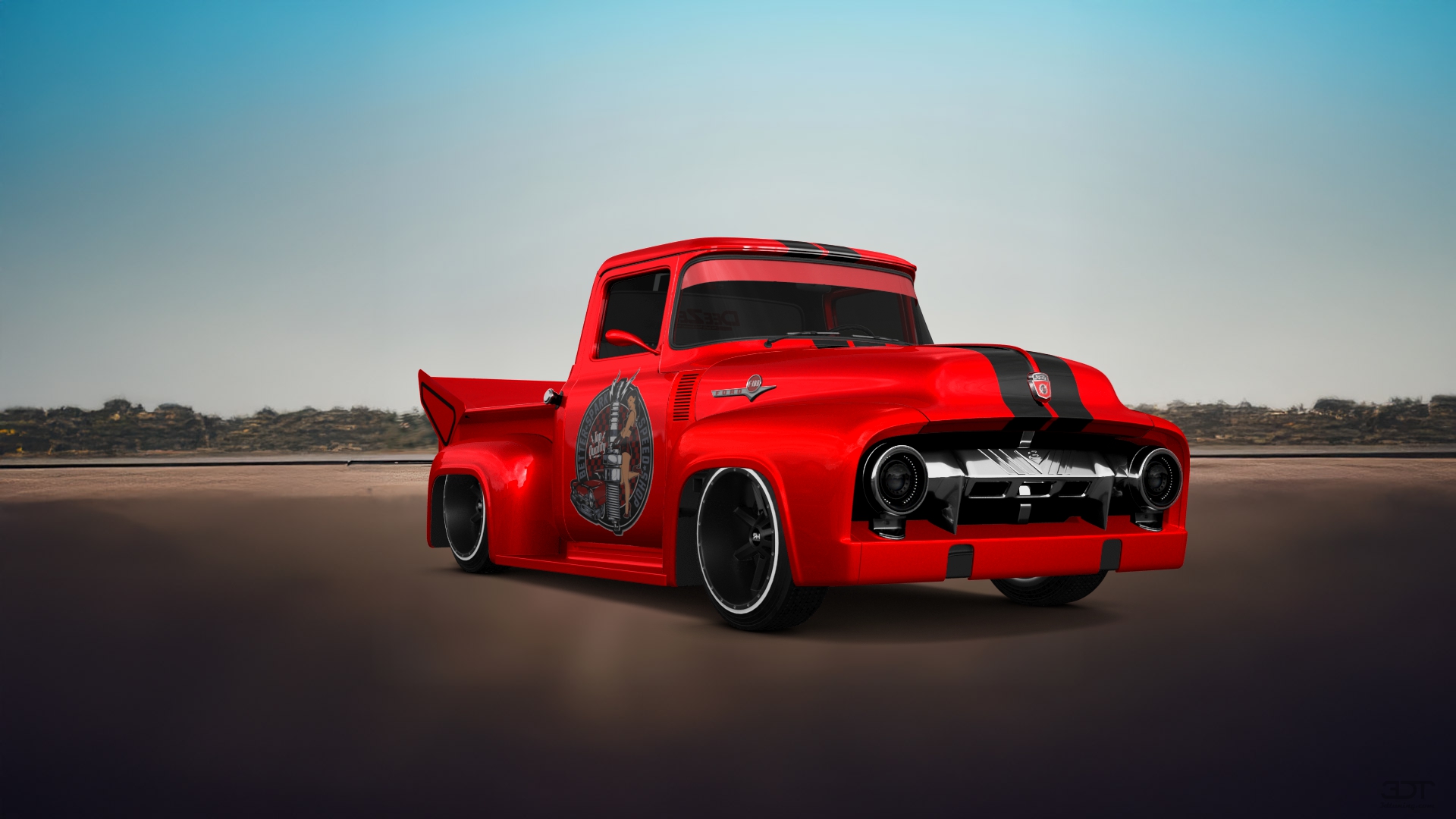 Ford F-100 2 Door truck 1956 tuning