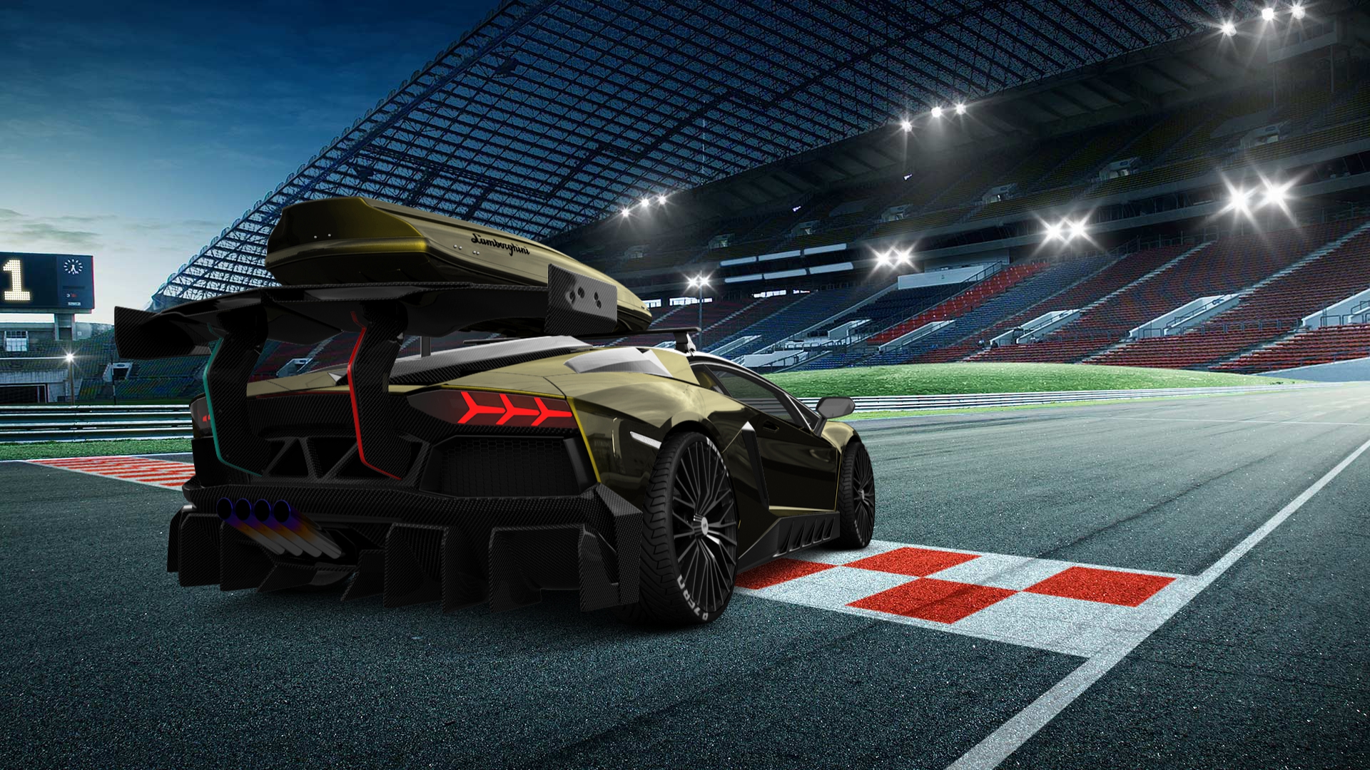 Lamborghini Aventador 2 Door Coupe 2012 tuning