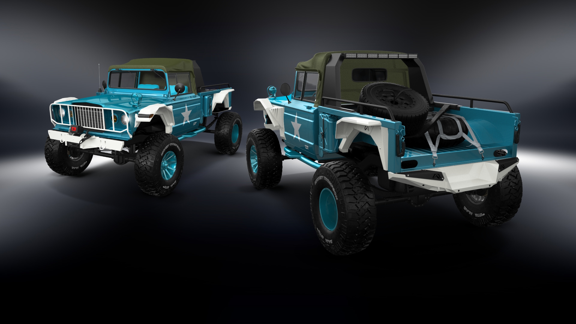 Jeep Kaiser M715 2 Door pickup truck 1968 Images