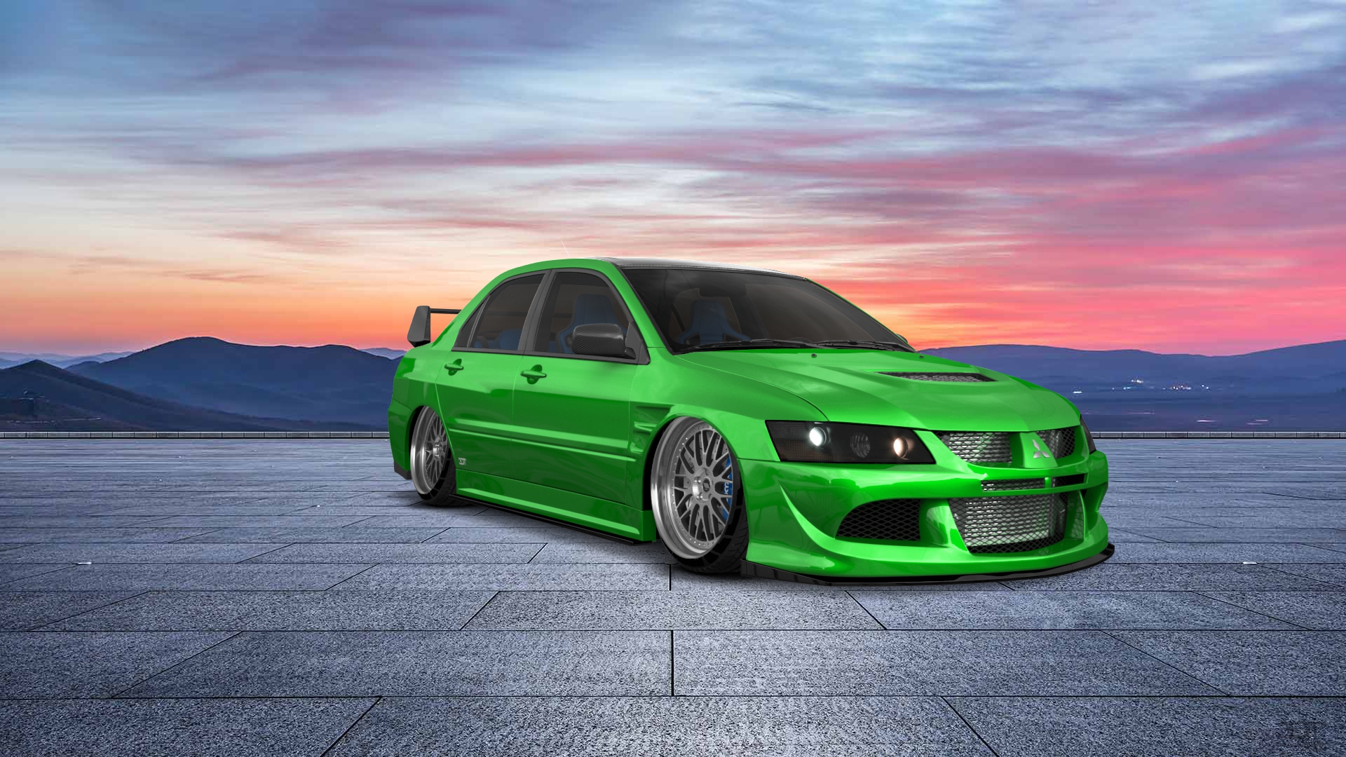Mitsubishi Lancer Evo IX 4 Door Saloon 2005 tuning