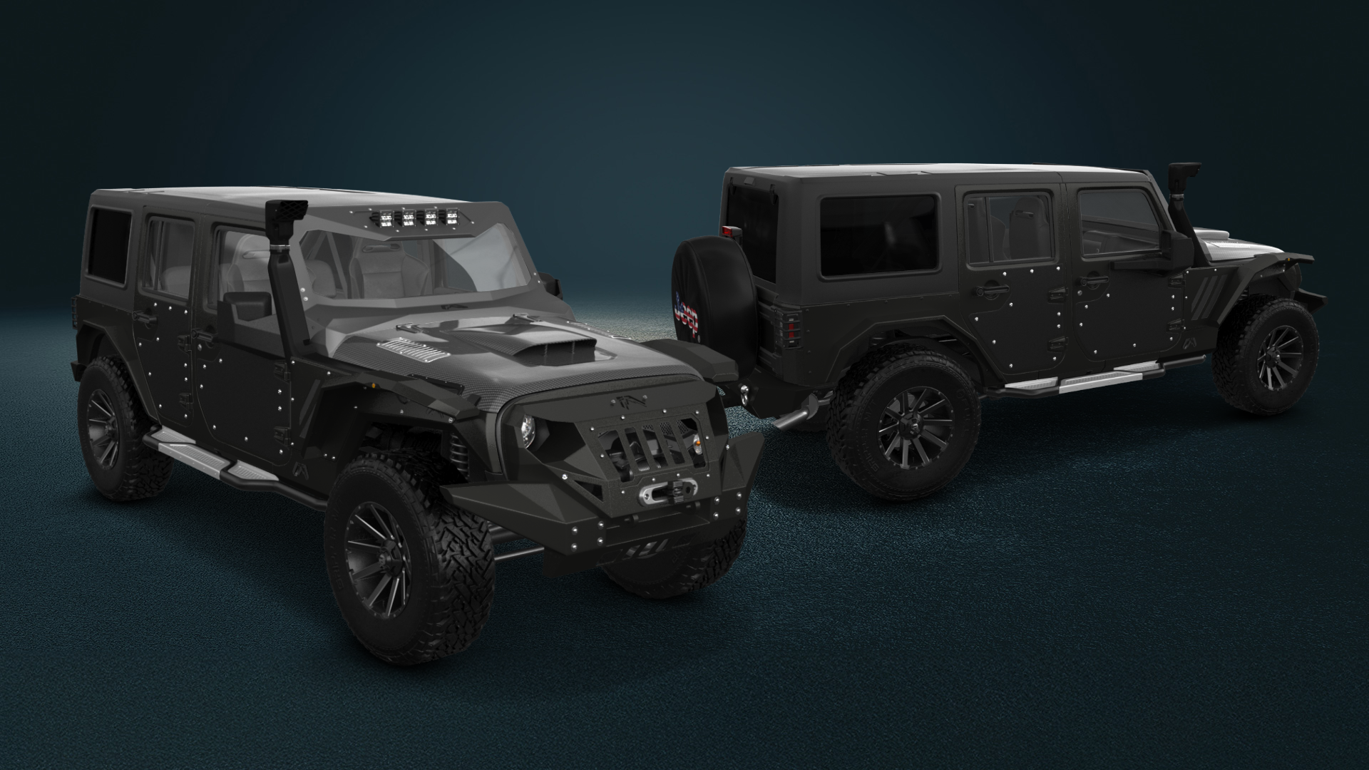 Jeep Wrangler Unlimited JK Rubicon Recon 4 Door SUV 2017 tuning