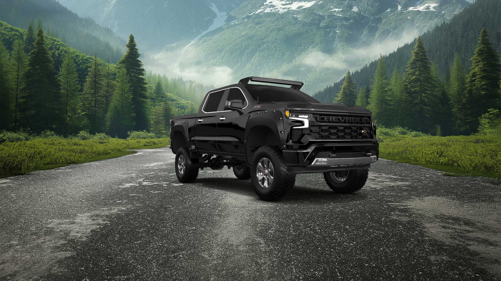 Chevrolet Silverado 1500 Crew Cab 5.8 ft box 4 Door pickup truck 2023 tuning