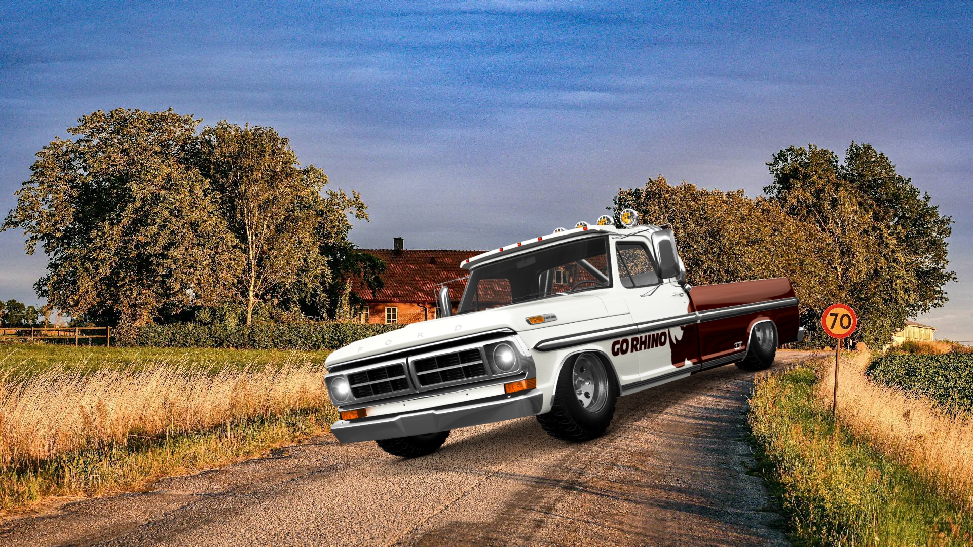 Ford F-250 2 Door pickup truck 1971 tuning