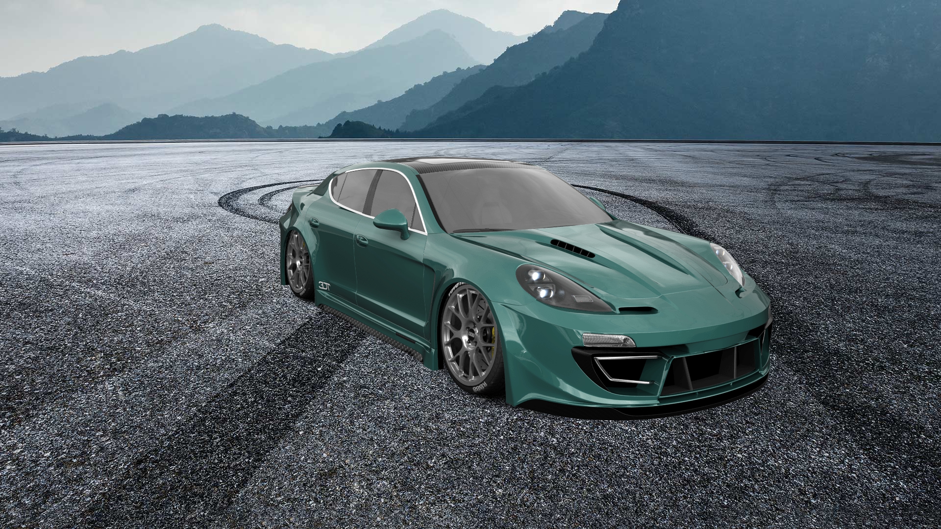 Porsche Panamera 4 door fastback saloon 2011