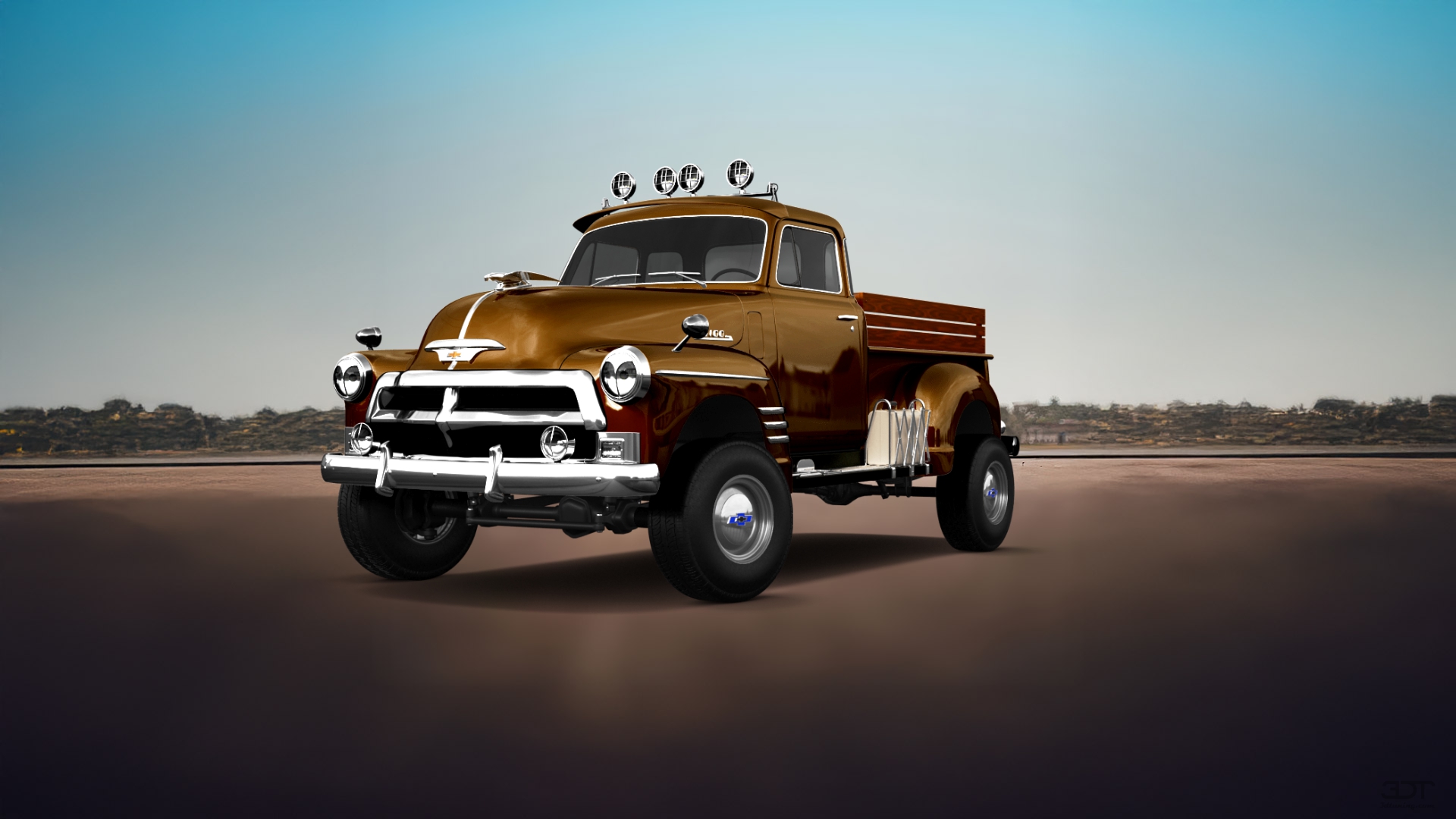 Chevrolet 3100 2 Door pickup truck 1954 tuning