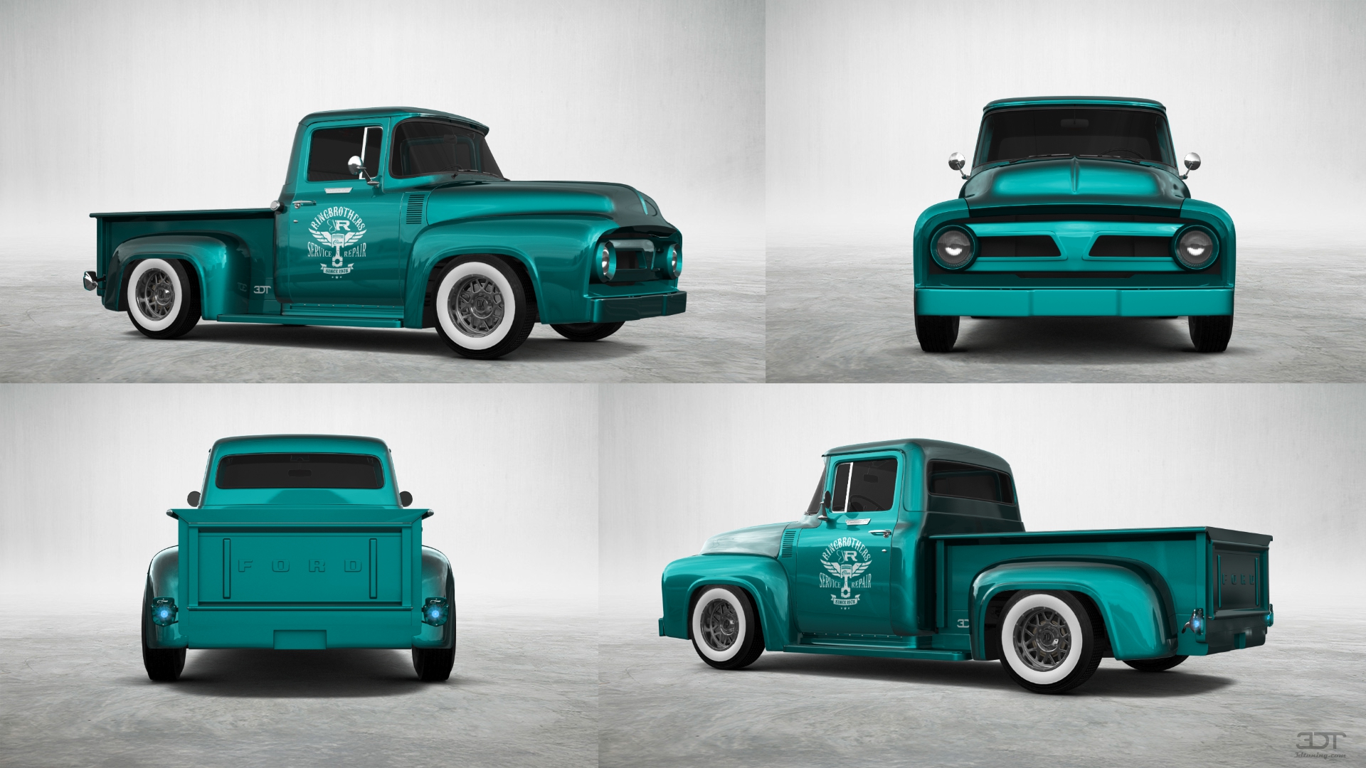 Ford F-100 2 Door truck 1956 tuning