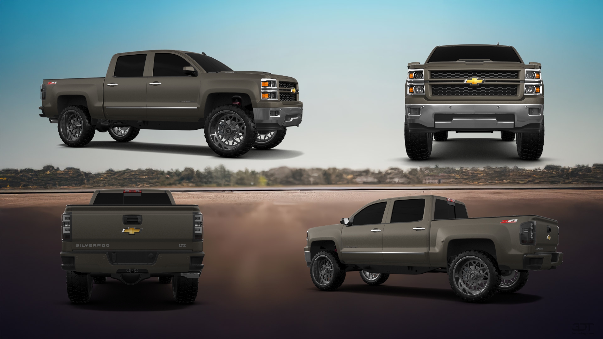 Chevrolet Silverado 1500 4 Door pickup truck 2014 tuning
