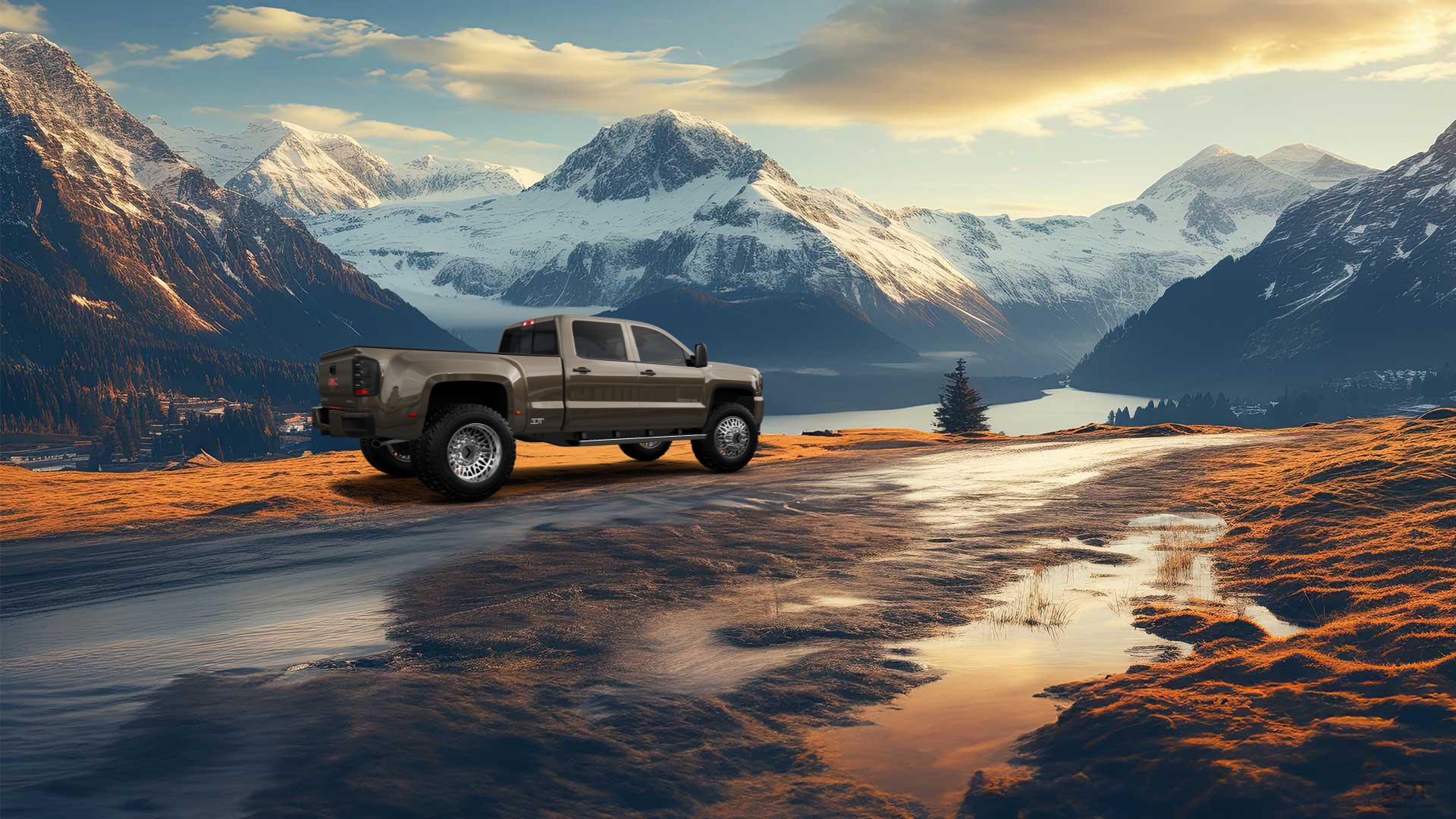GMC Sierra 3500 HD Crew Cab 4 Door pickup truck 2015 tuning