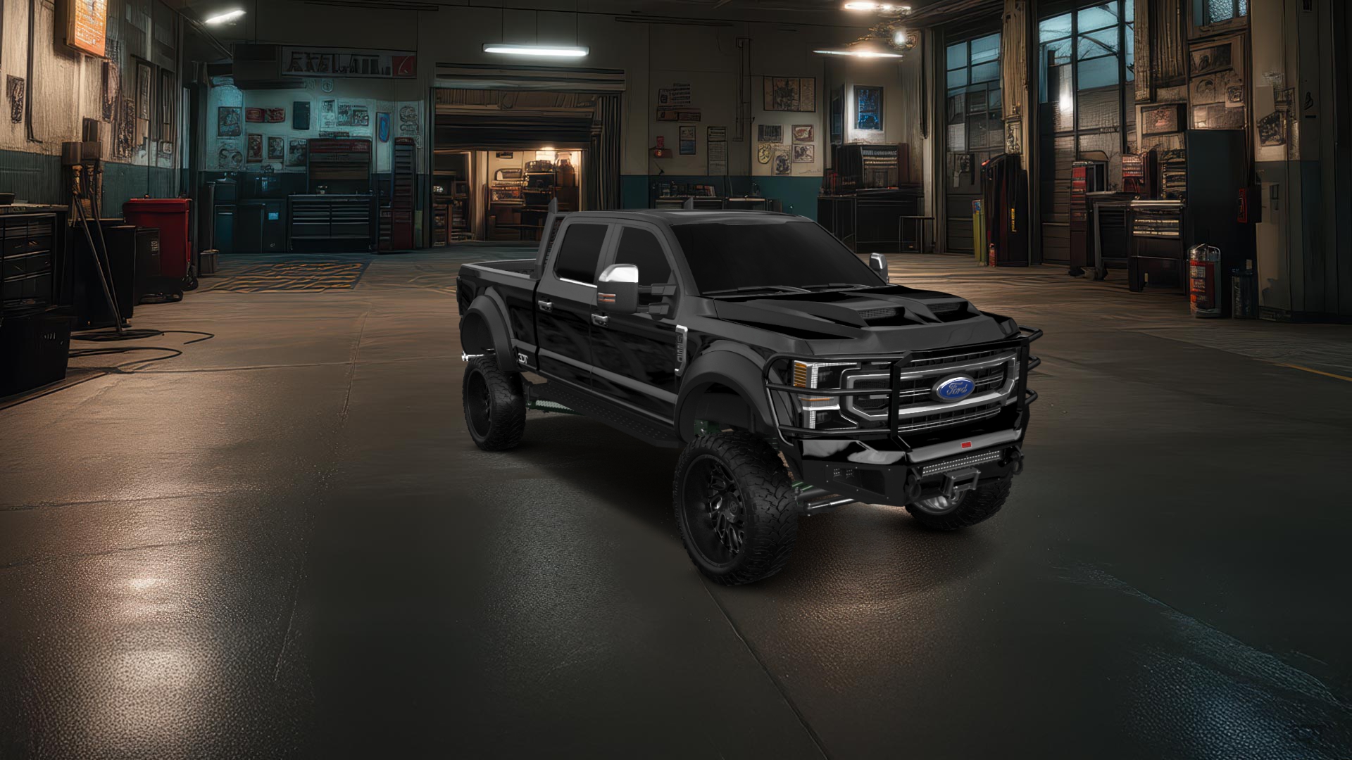Ford F-250 4 Door pickup truck 2021 tuning