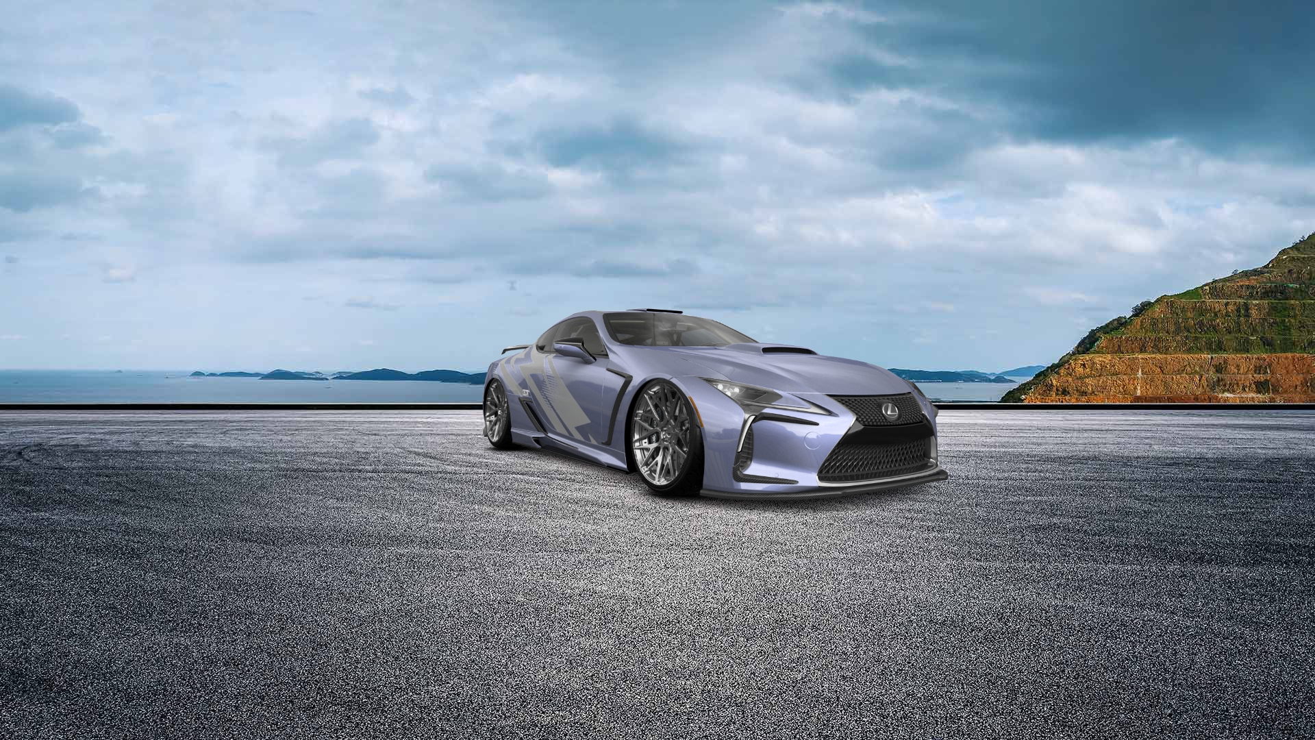 Lexus LC500 2 door fastback coupe 2017 tuning