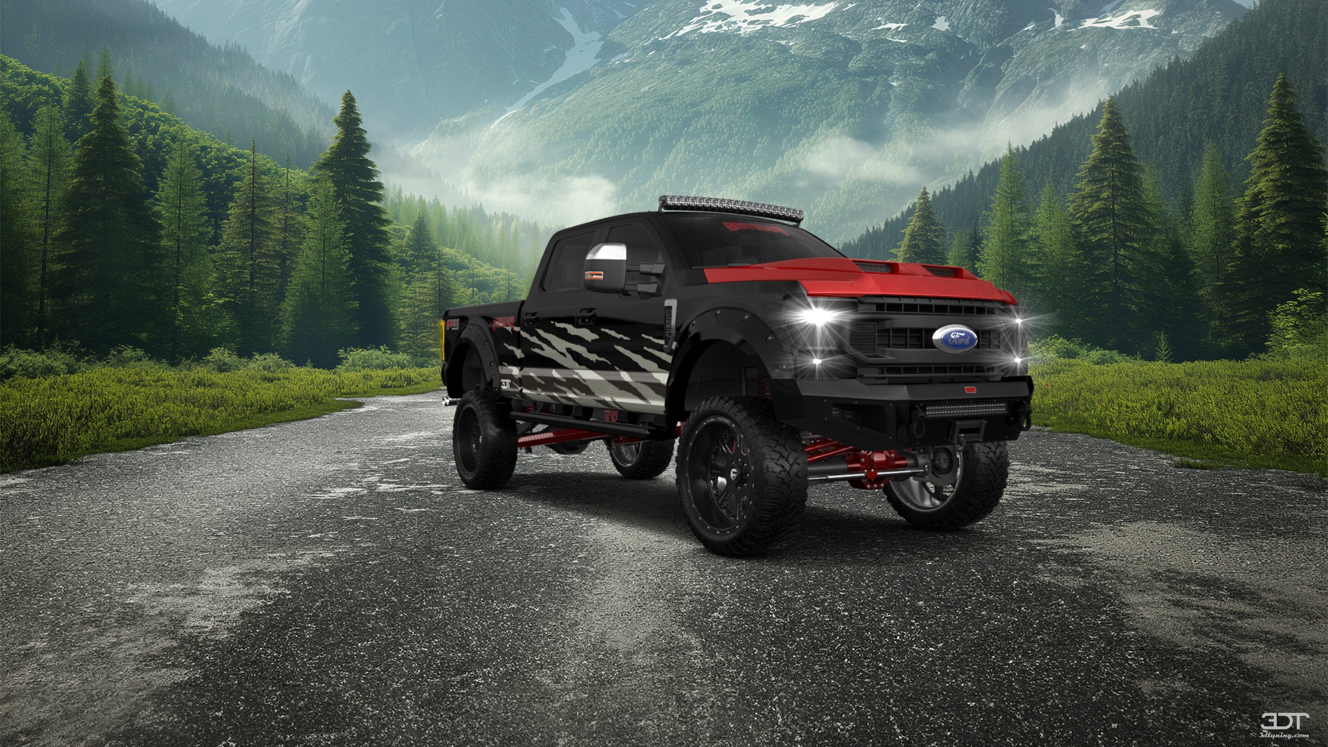 Ford F-250 4 Door pickup truck 2021 tuning