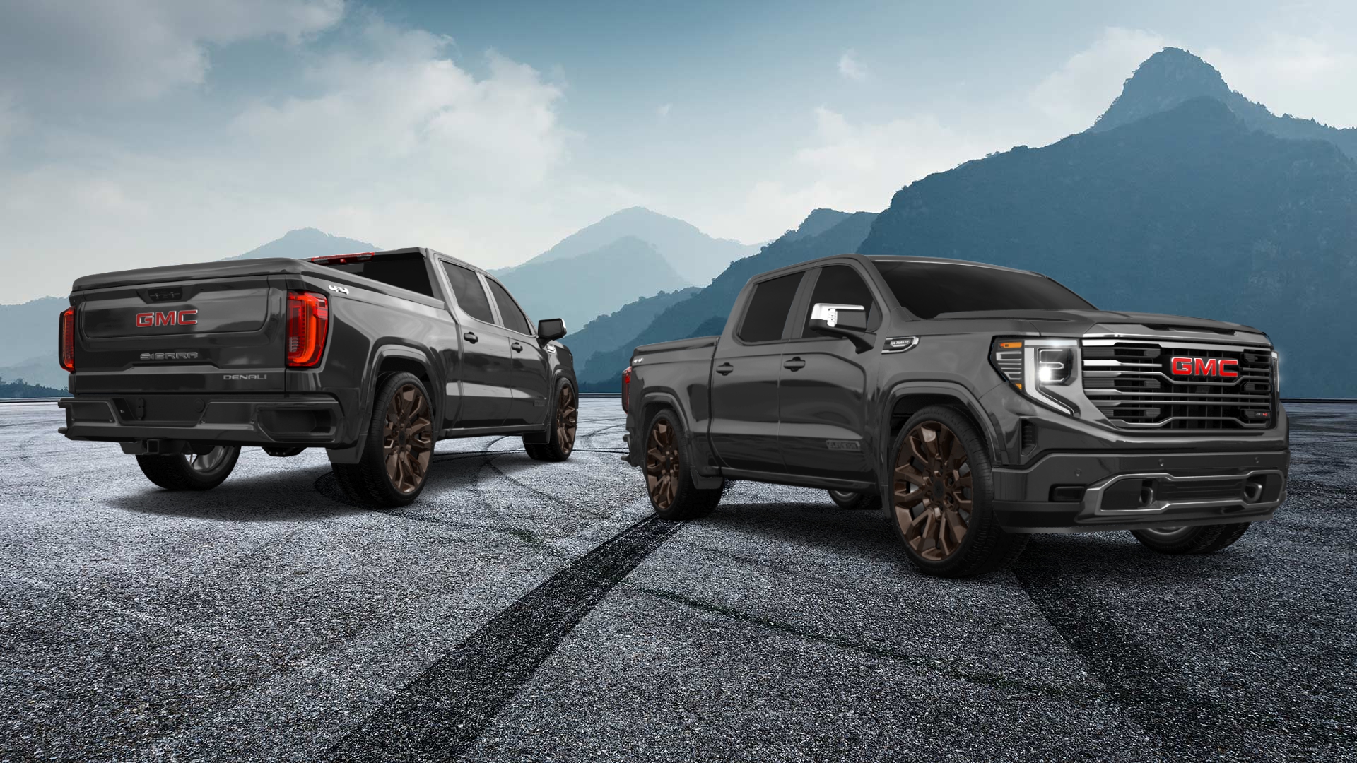 GMC Sierra 1500 Crew Cab 5.8 ft box 4 Door pickup truck 2023 tuning