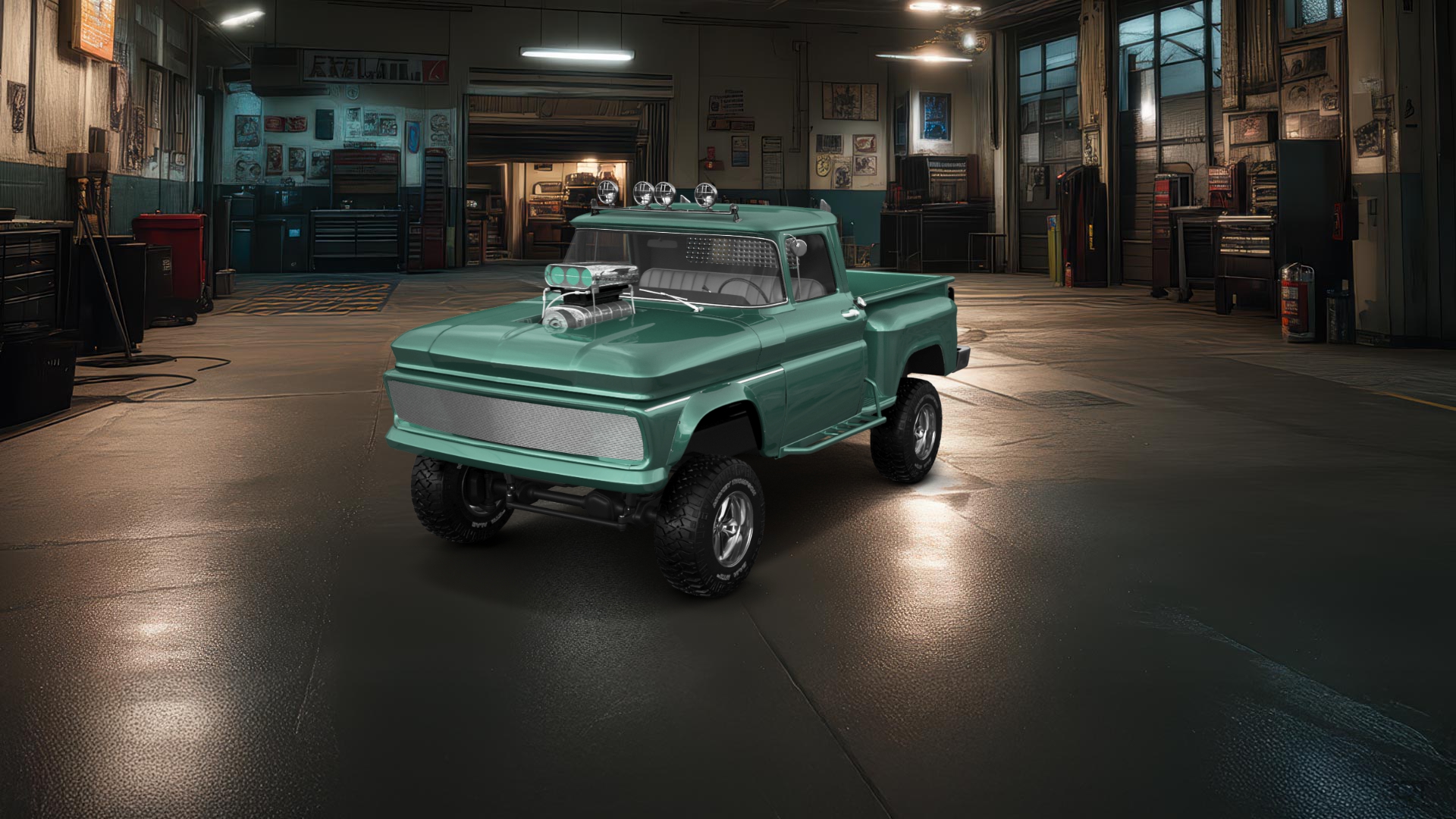 Chevrolet C-10 Stepside 2 Door pickup truck 1963 tuning
