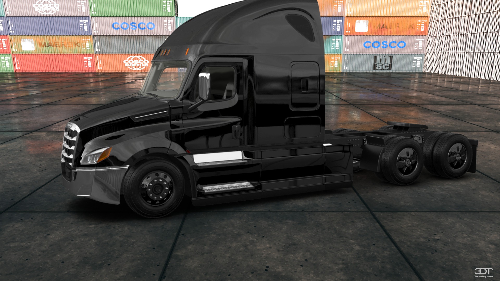 Tuning Freightliner Cascadia Sleeper Cab Truck 2018