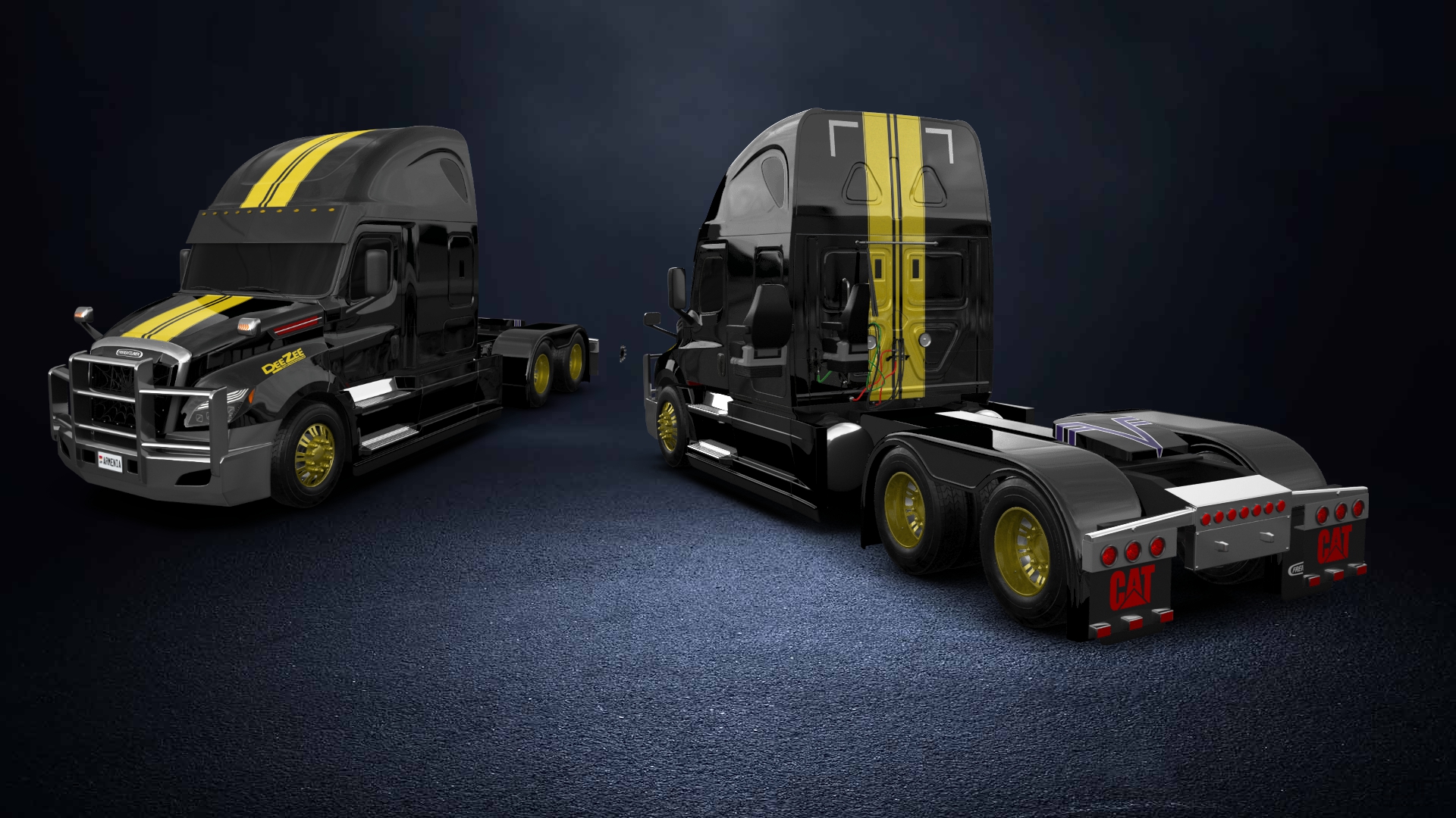 Freightliner Cascadia Sleeper Cab Truck 2018 tuning