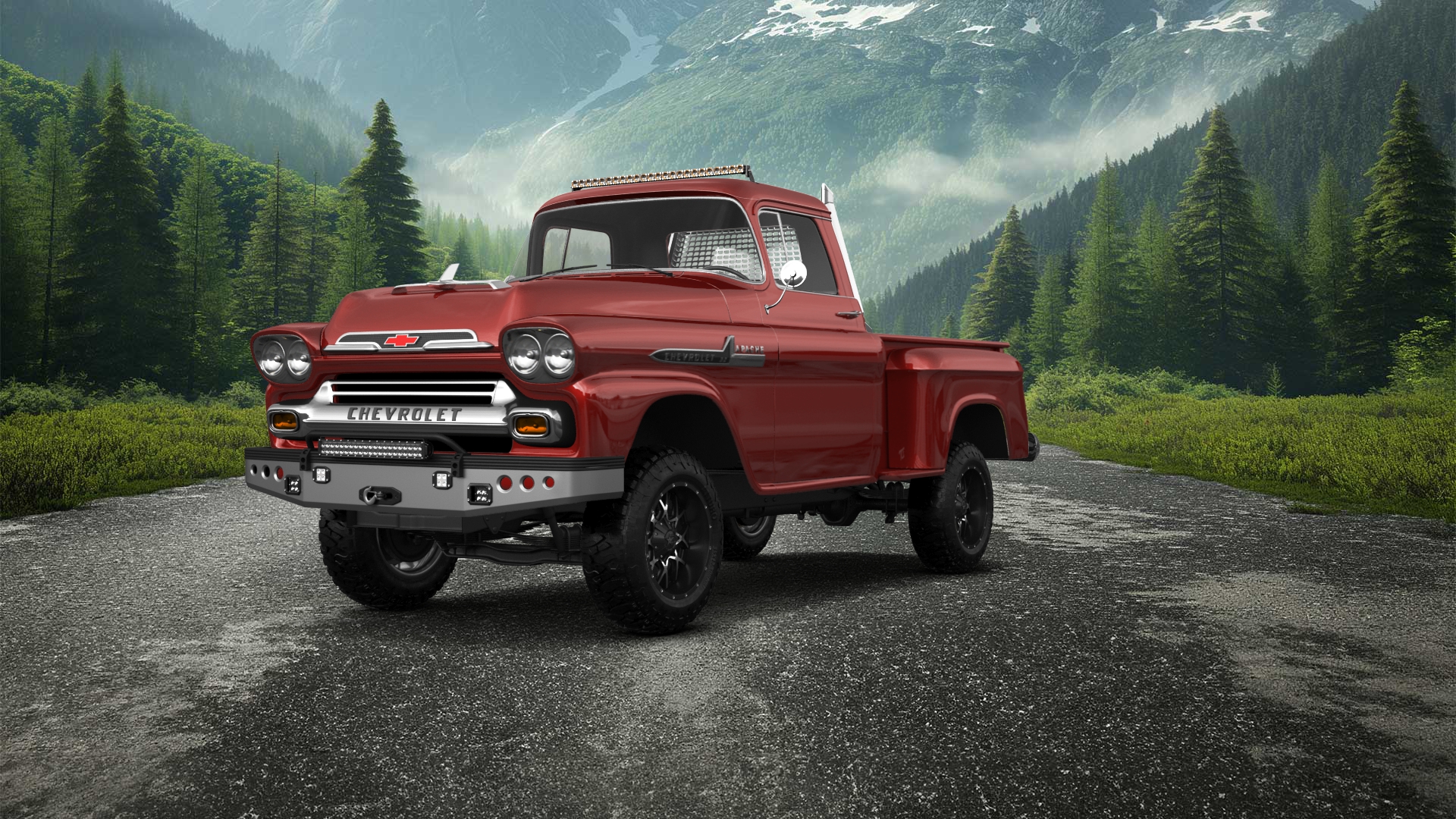 Chevrolet Apache Stepside 2 Door pickup truck 1959