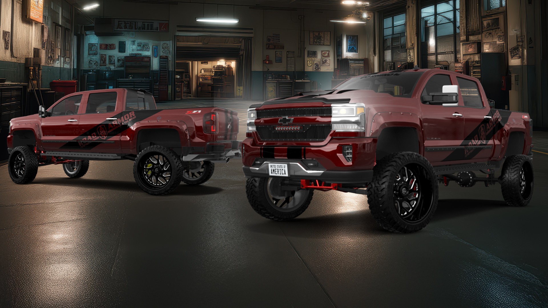 Chevrolet Silverado 1500 4 Door pickup truck 2016 tuning
