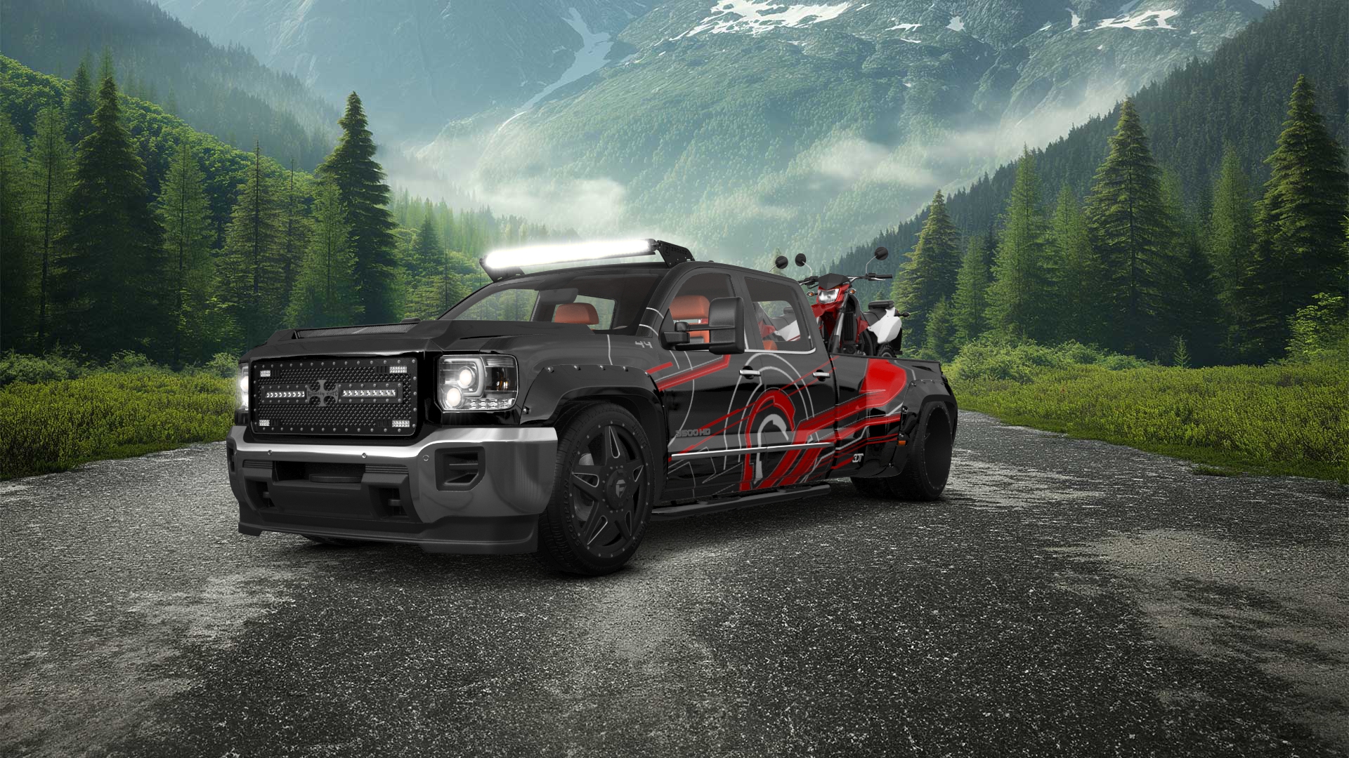 GMC Sierra 3500 HD Crew Cab 4 Door pickup truck 2015 tuning