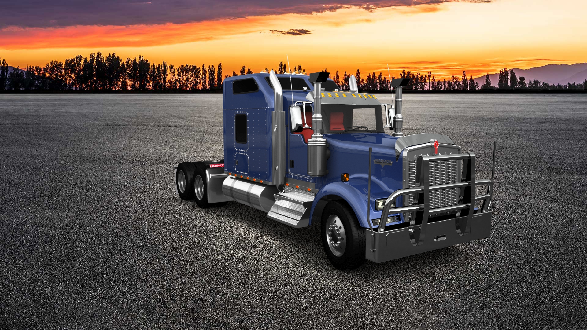 Kenworth W900 Sleeper Cab Truck 2015