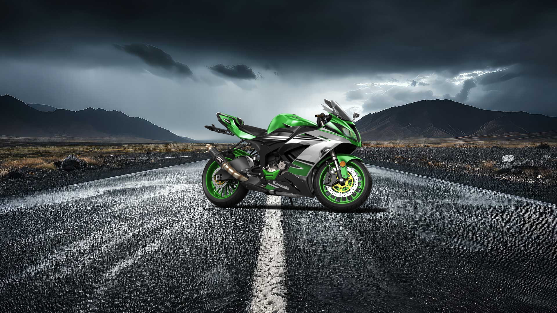 Kawasaki Ninja ZX 6R Sport Bike 2015 tuning