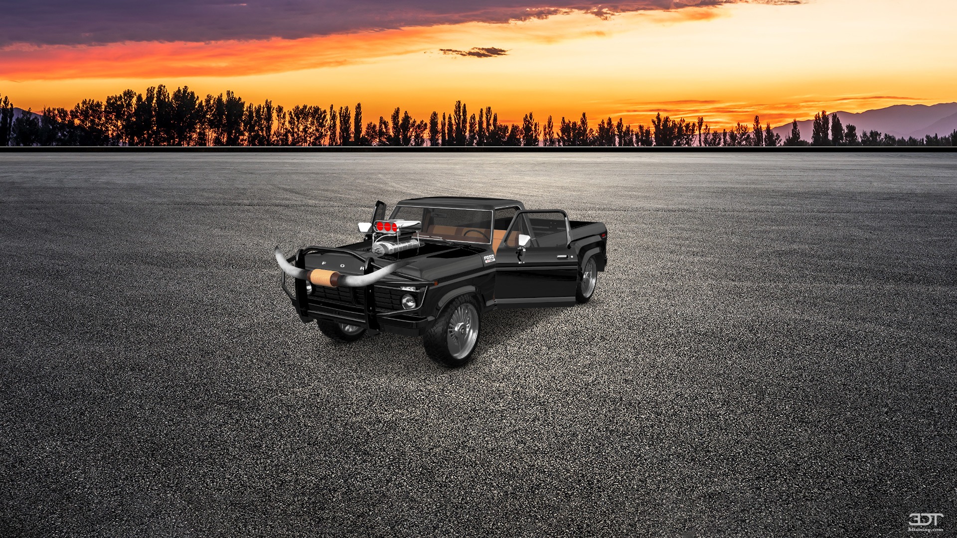 Ford F-350 Dually 2 Door pickup truck 1974 tuning