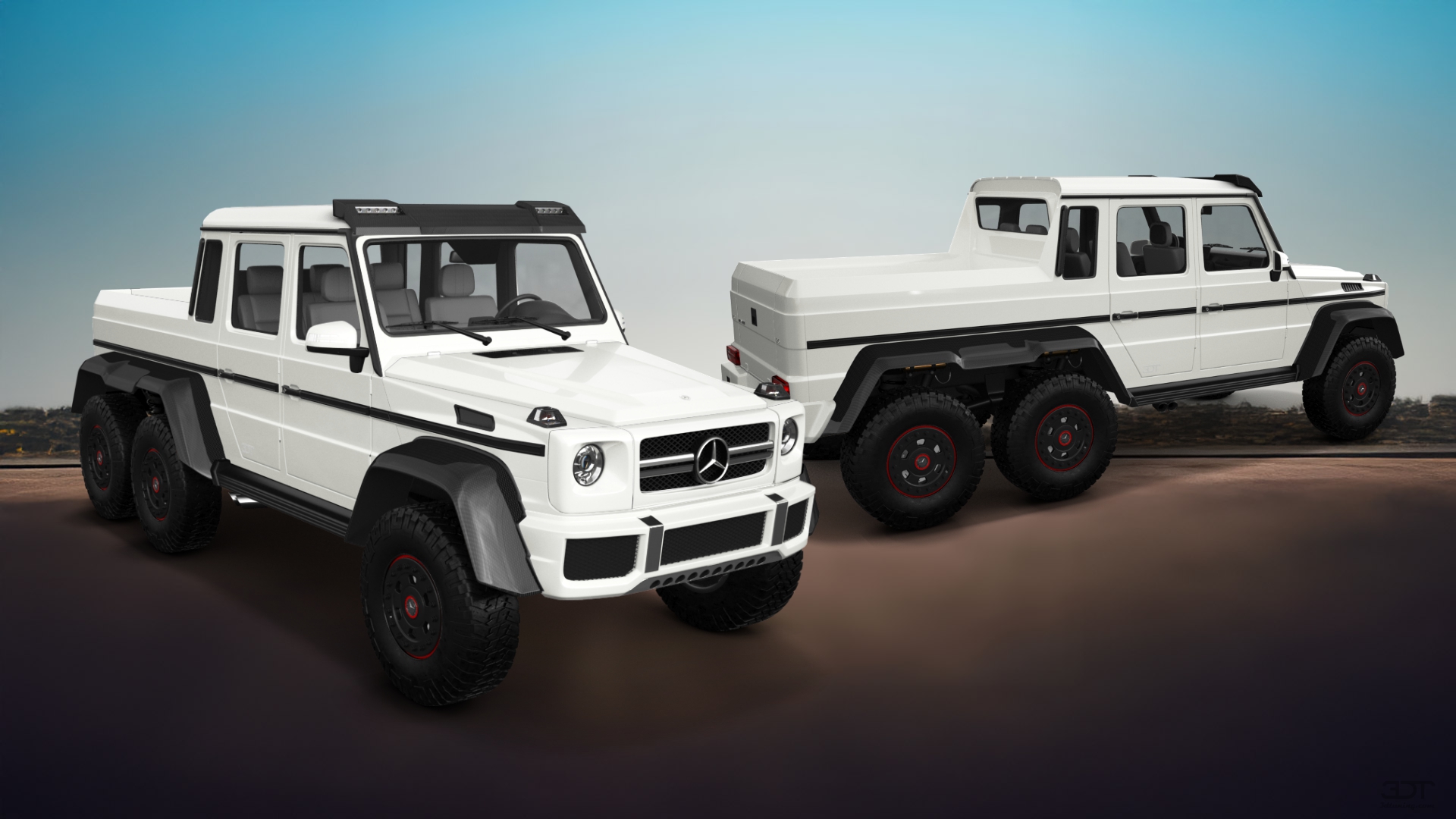 Mercedes G 63 AMG 6x6 4 Door pickup truck 2013 tuning