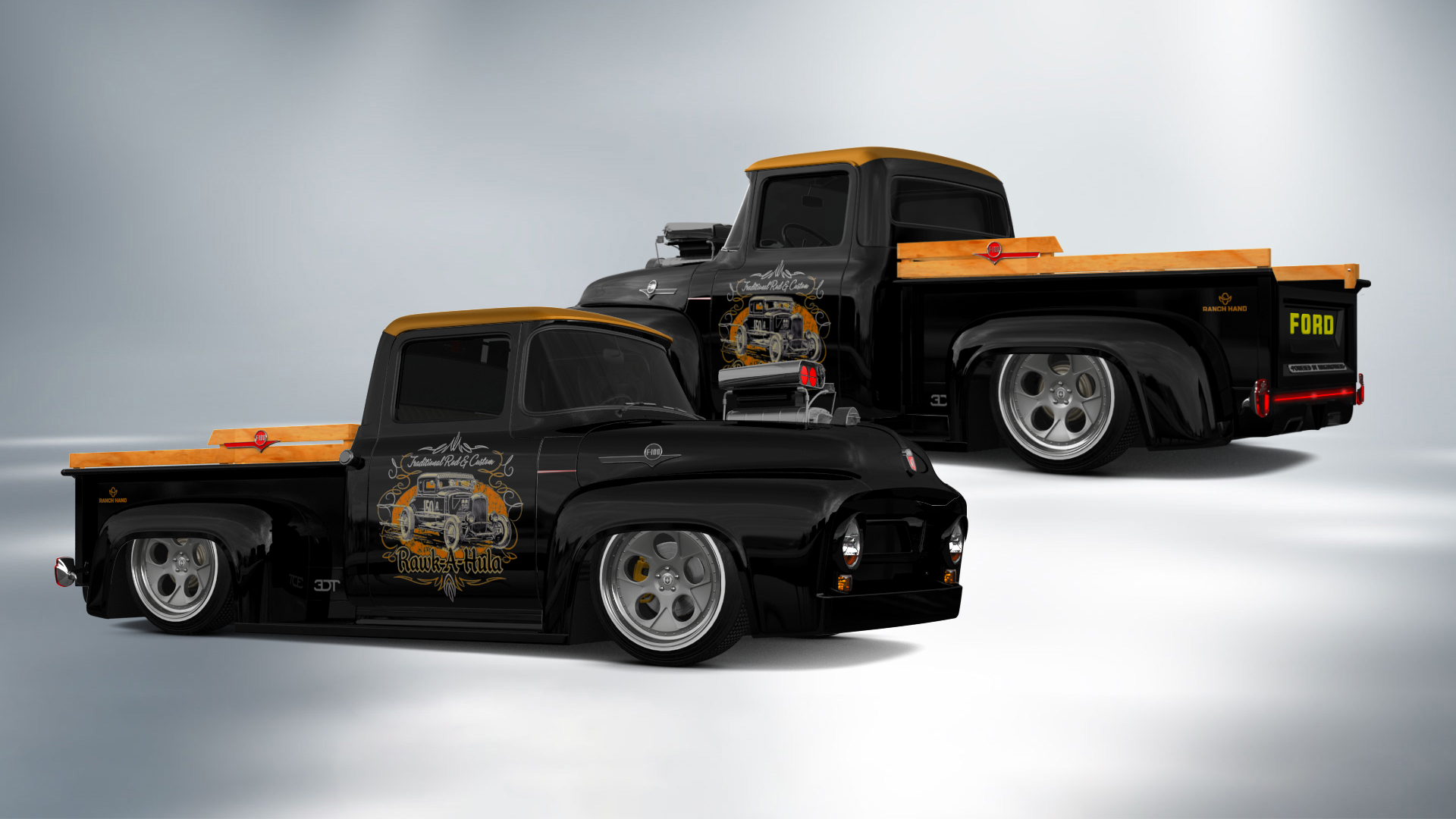 Ford F-100 2 Door truck 1956 Images