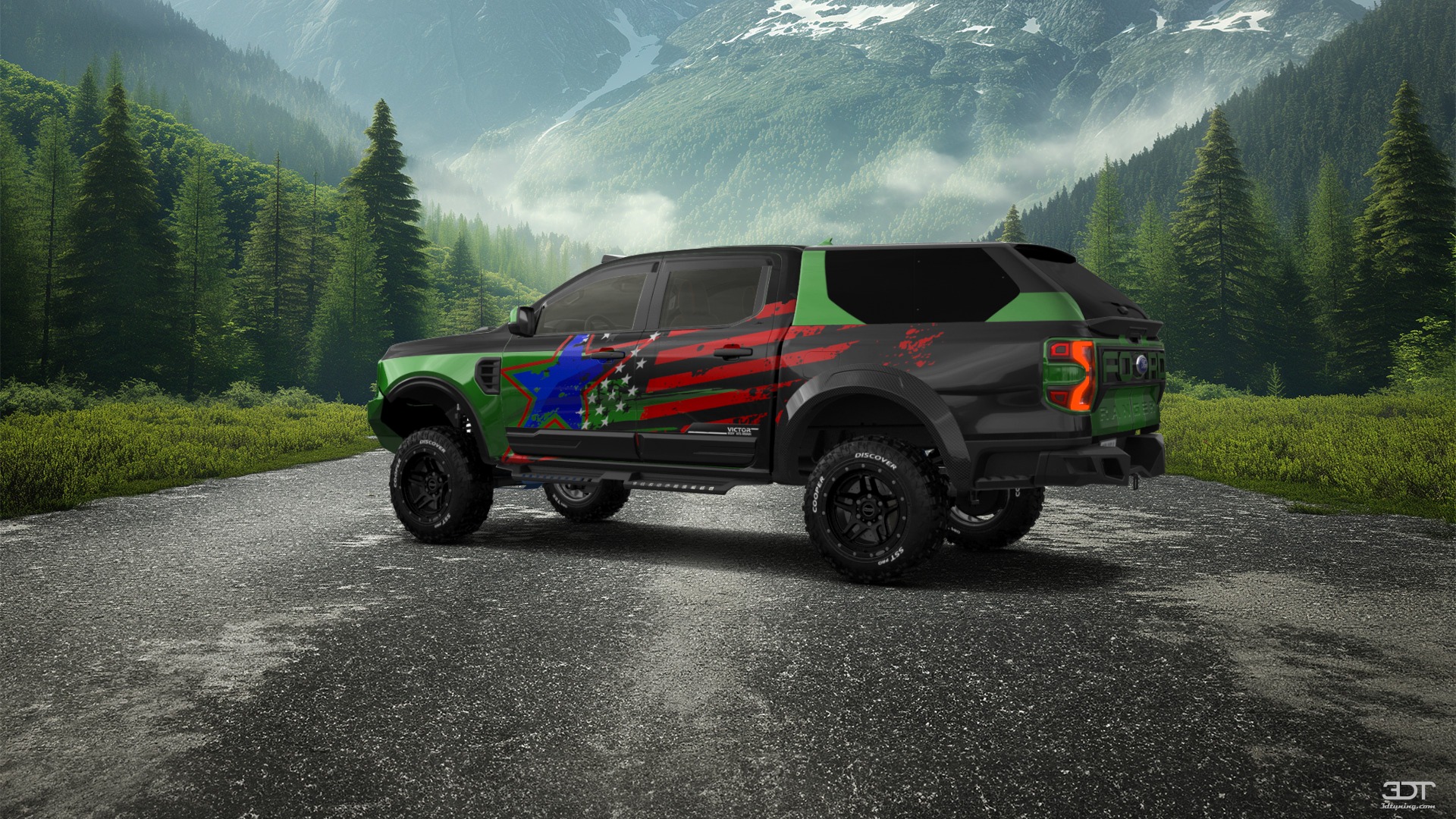 Ford Ranger 4 Door pickup truck 2022 tuning