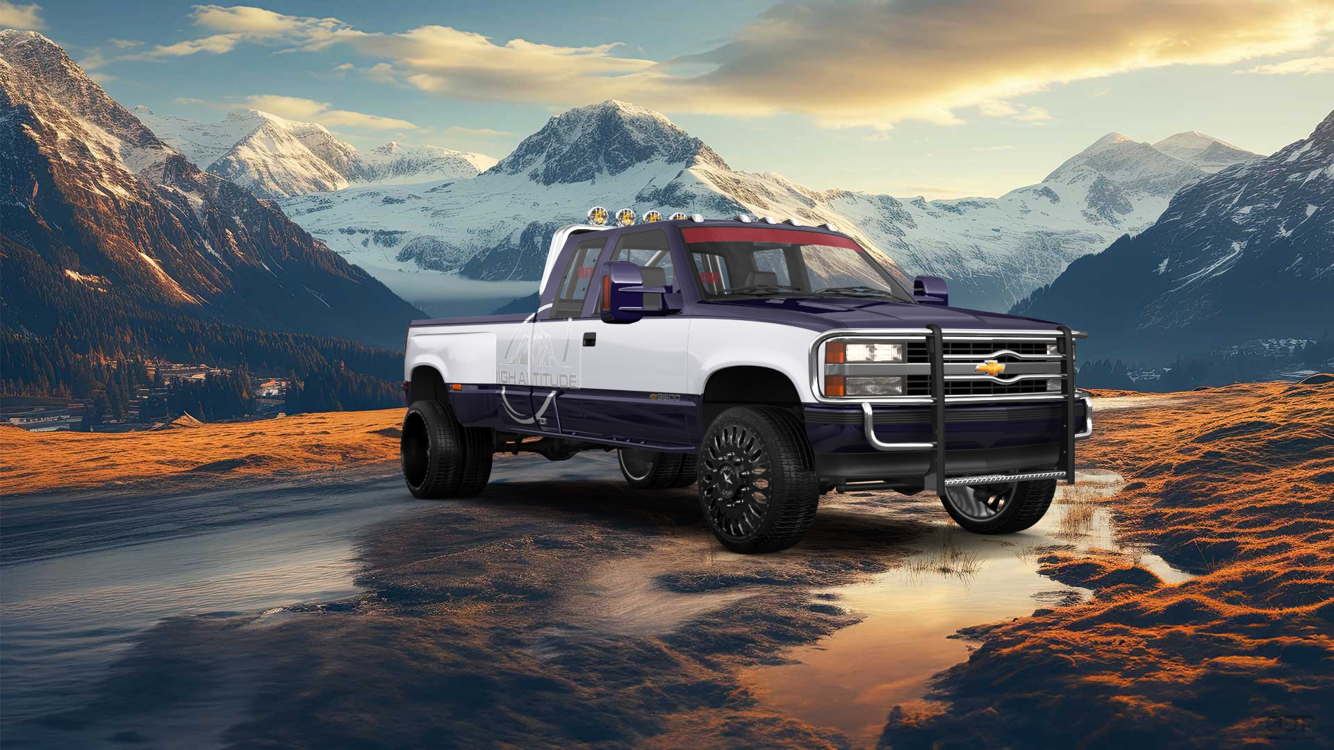 Chevrolet K3500 Extended Cab Pickup Truck 1988