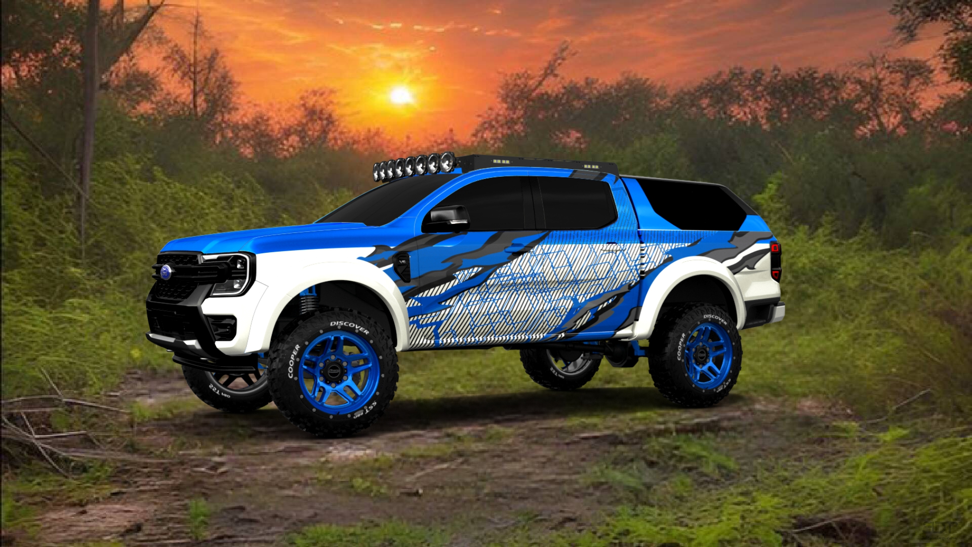Ford Ranger 4 Door pickup truck 2022 tuning