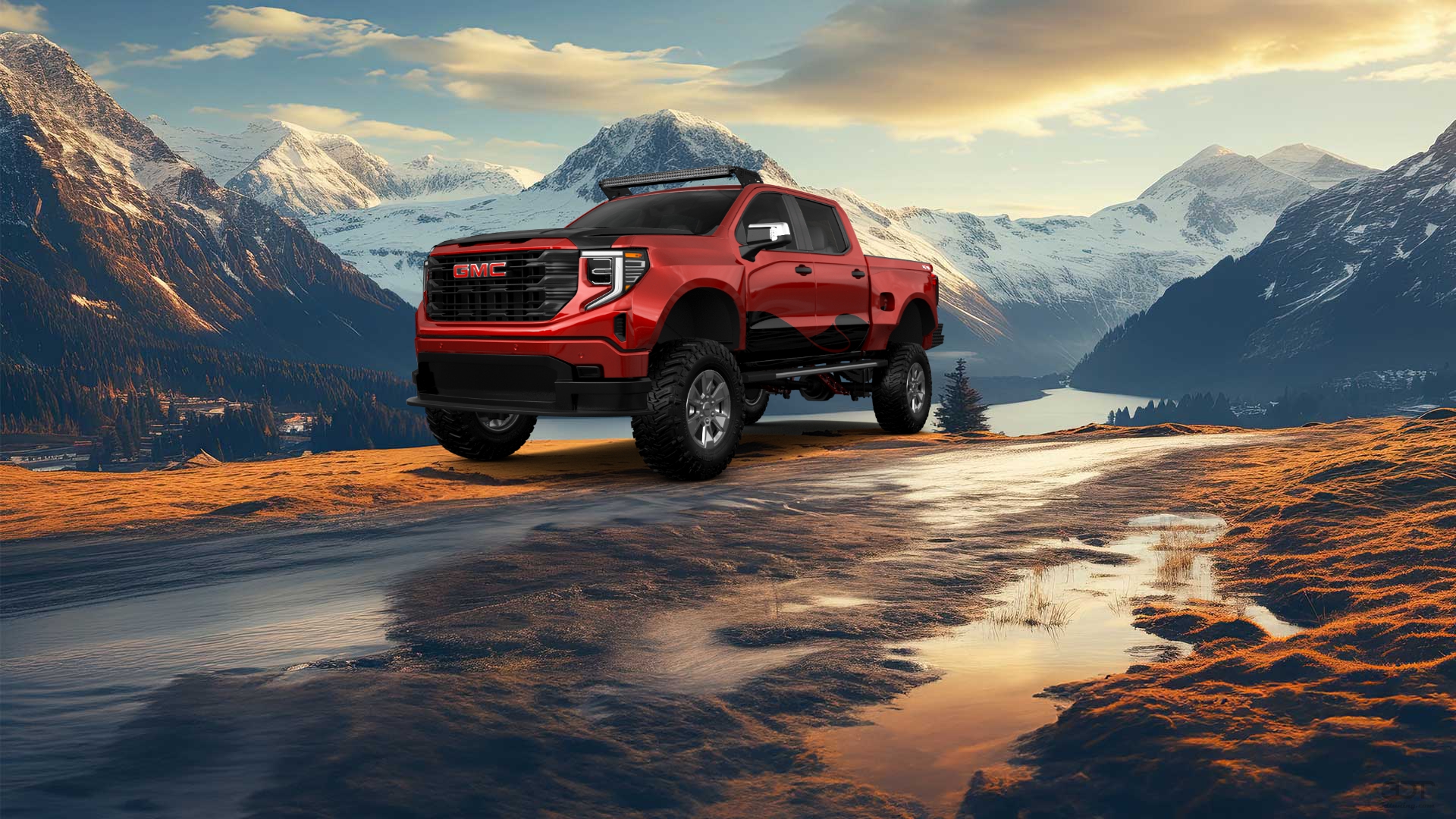 GMC Sierra 1500 Crew Cab 5.8 ft box 4 Door pickup truck 2023 tuning