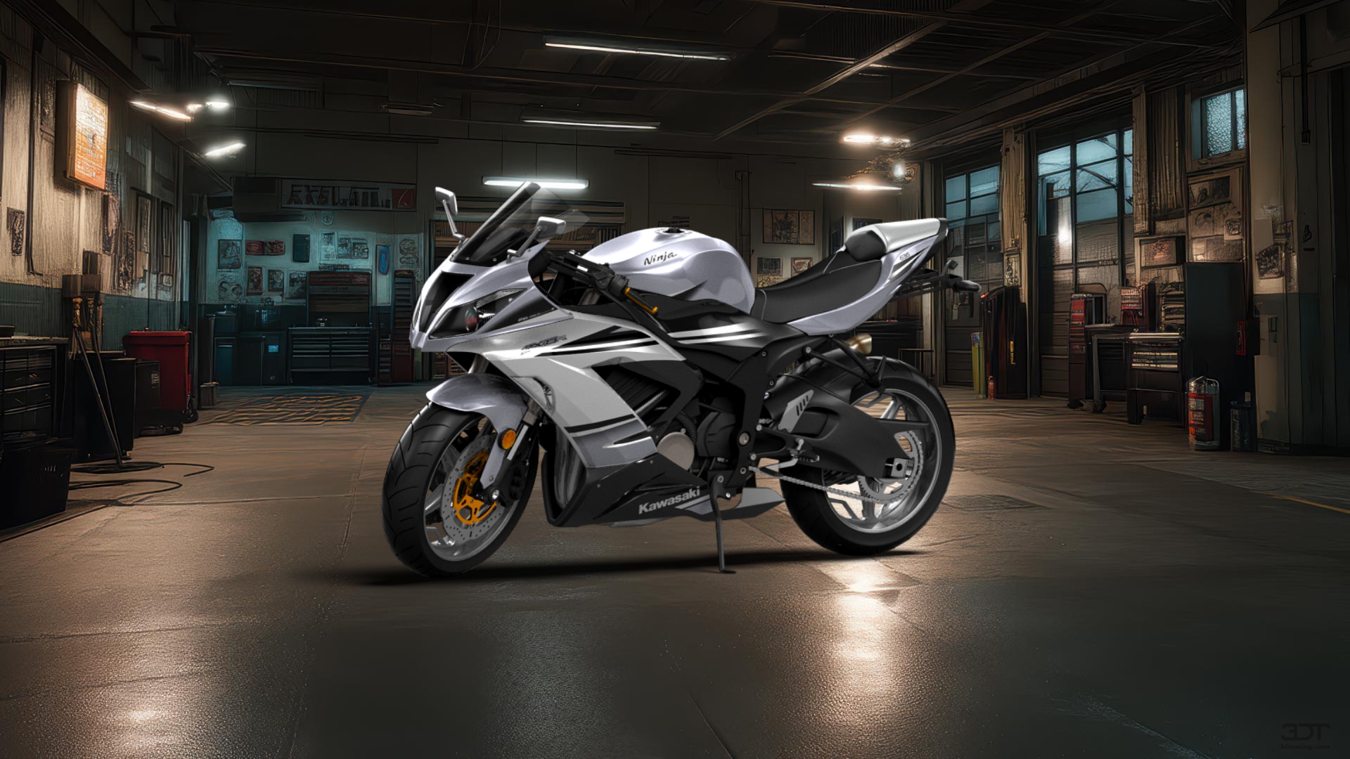 Kawasaki Ninja ZX 6R Sport Bike 2015 tuning