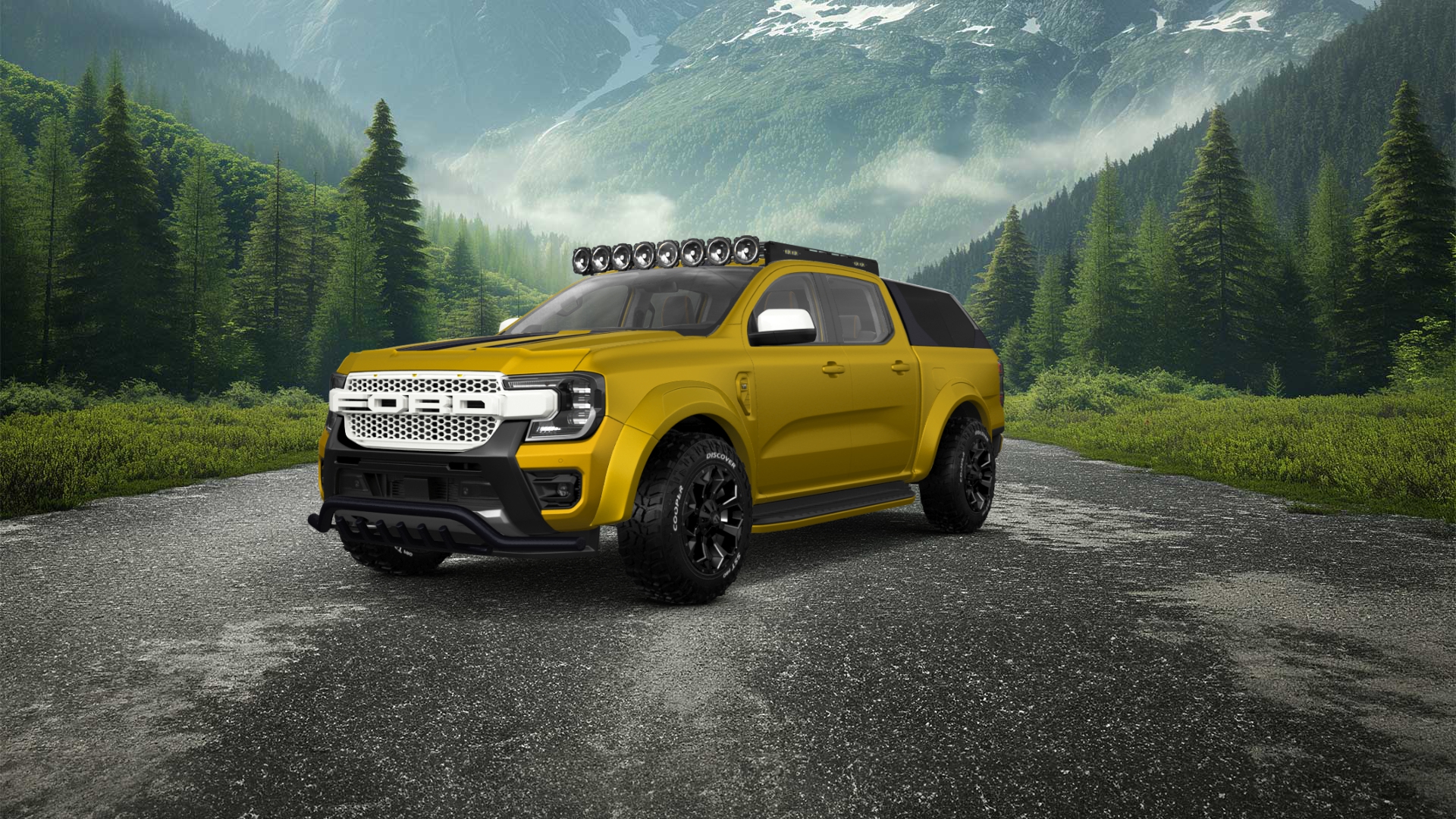 Ford Ranger 4 Door pickup truck 2022 tuning