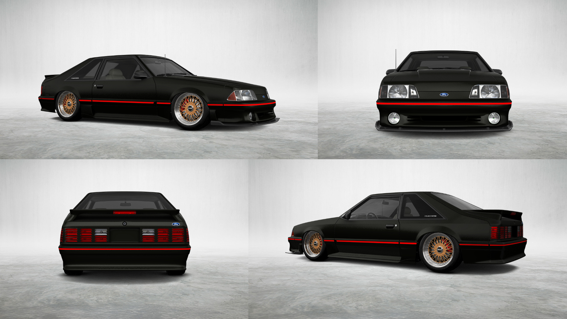 Tuning Ford Mustang 3 Door Hatchback 1988