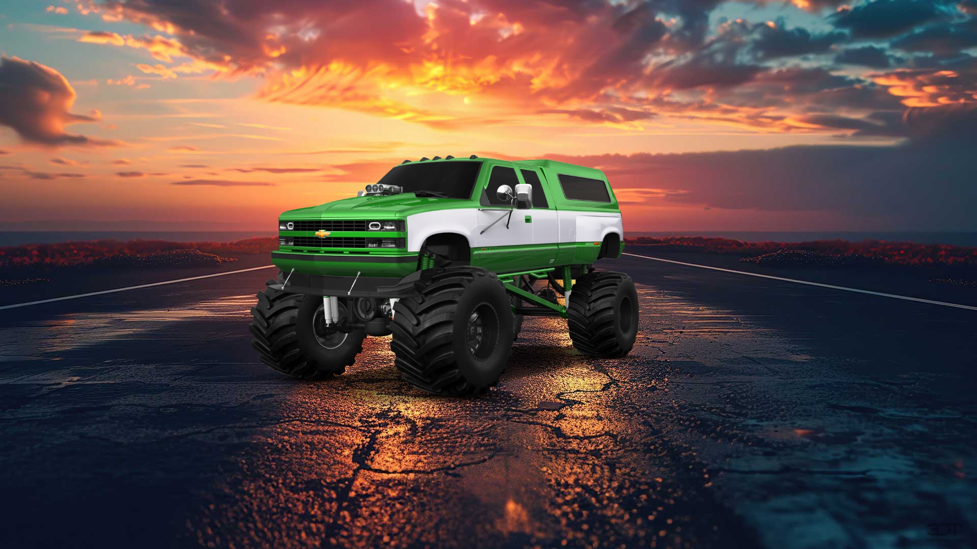 Chevrolet K3500 Extended Cab Pickup Truck 1988