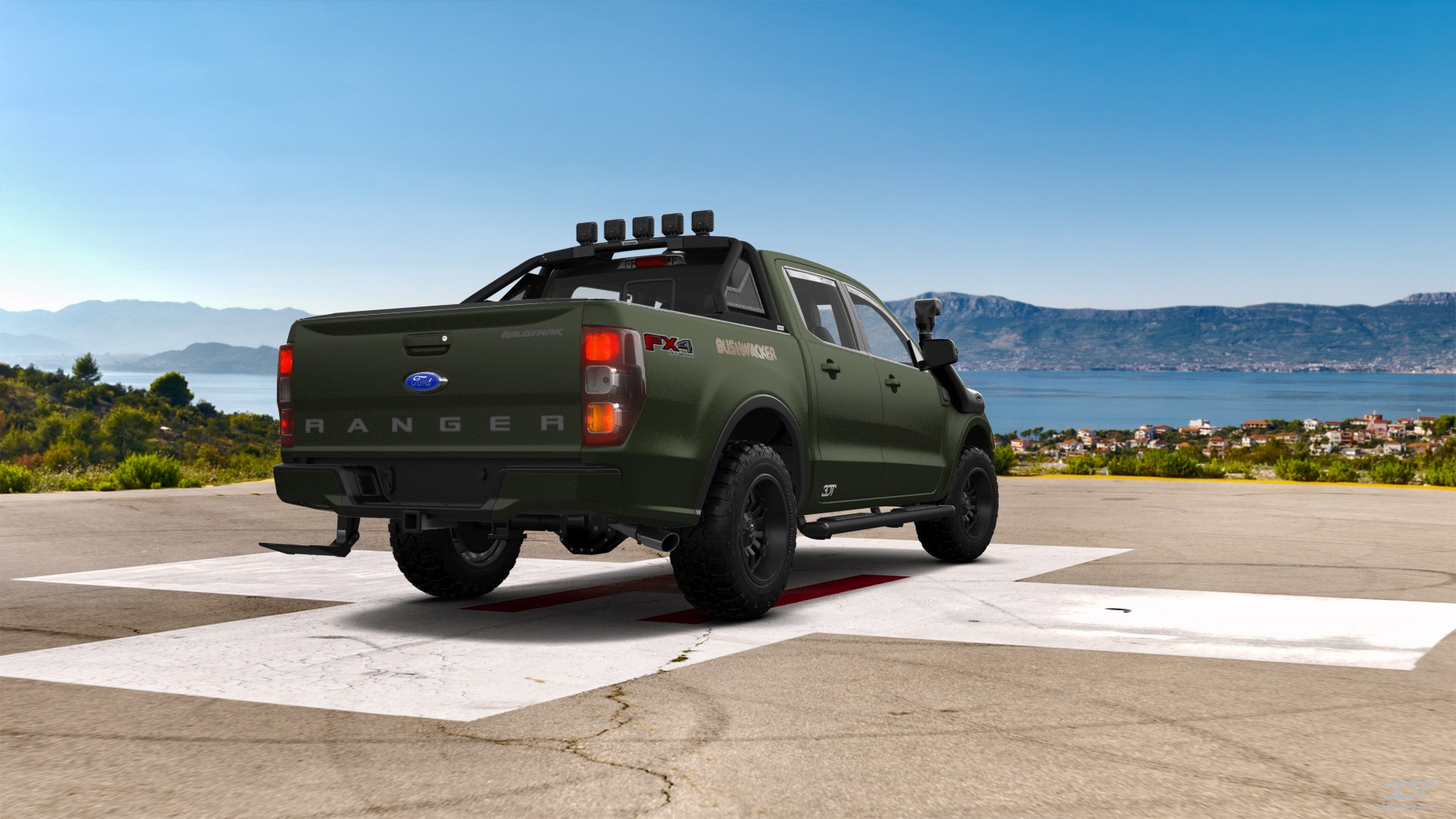 Ford Ranger 4 Door pickup truck 2019 tuning