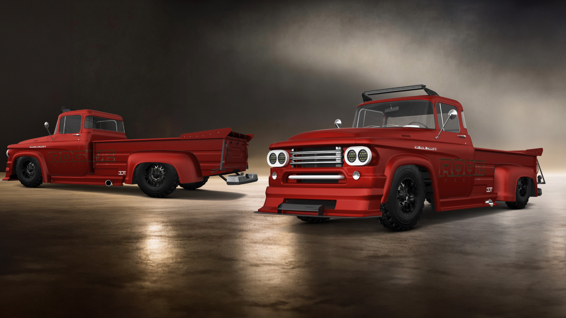 Dodge Power Wagon W300 2 Door pickup truck 1958 tuning