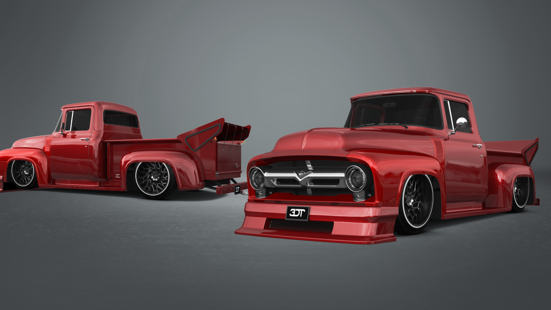 Ford F-100 2 Door truck 1956 Images