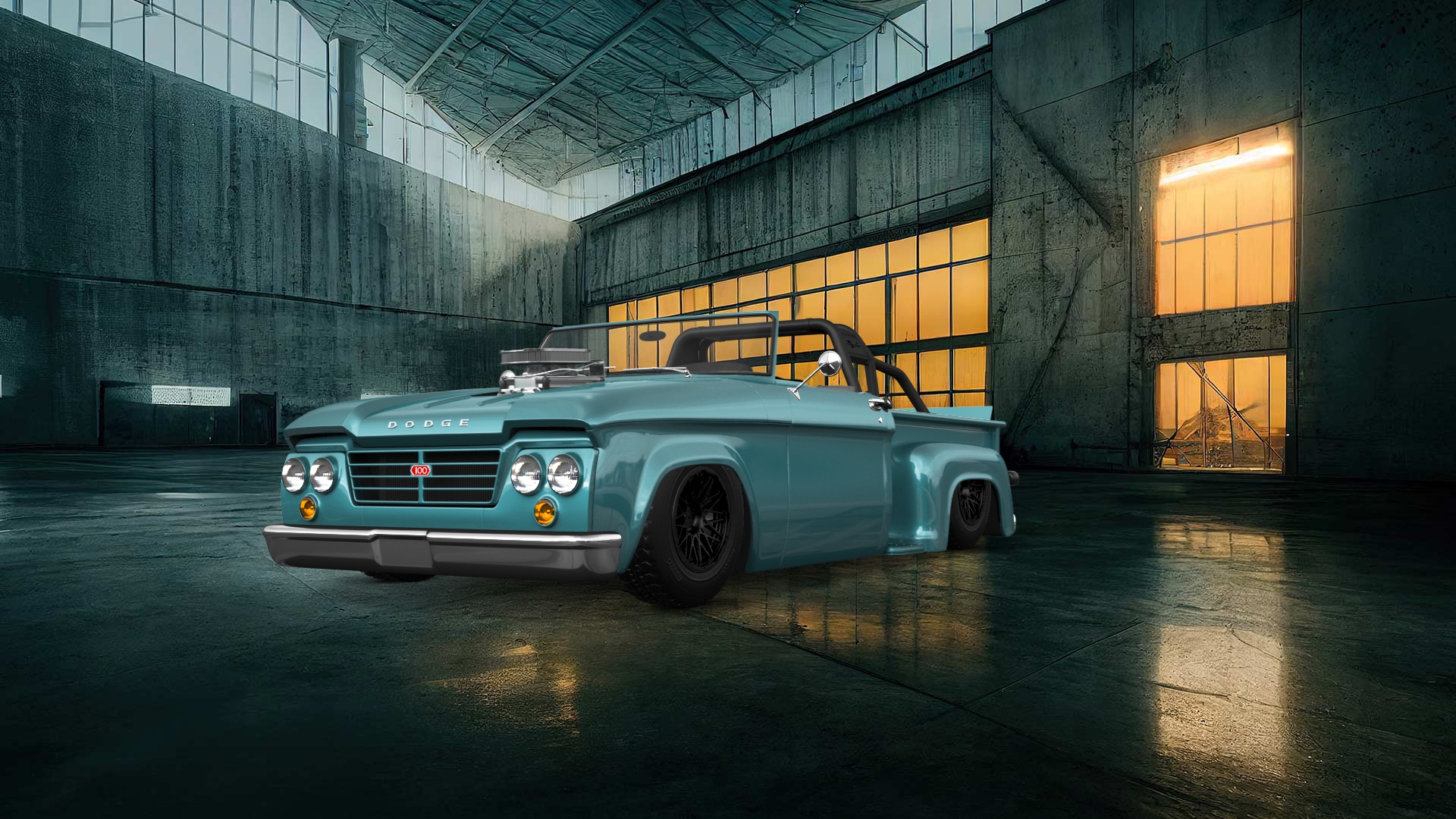 Dodge D-100 Stepside 2 Door pickup truck 1961