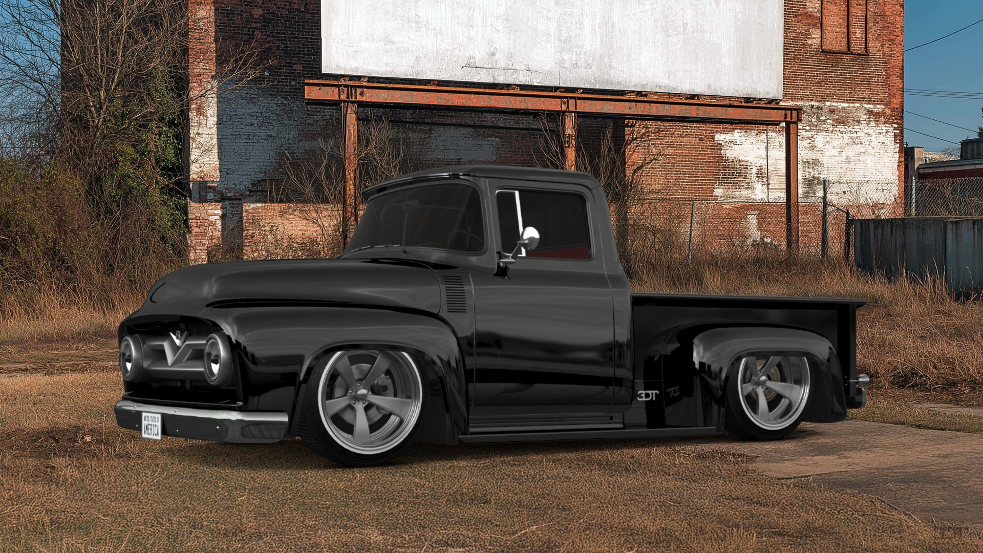 Ford F-100 2 Door truck 1956 Images