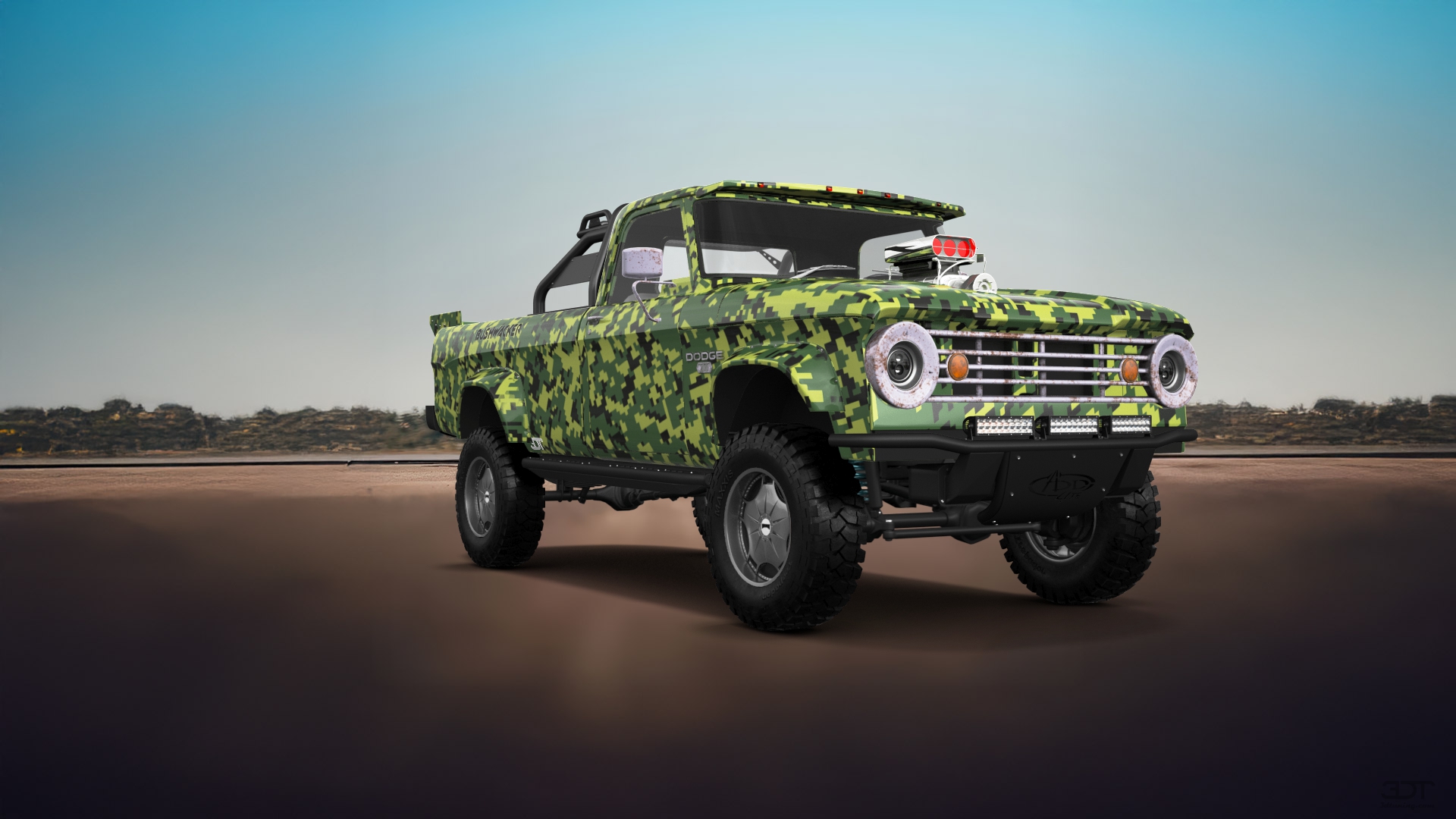Dodge Power Wagon W200 2 Door pickup truck 1966