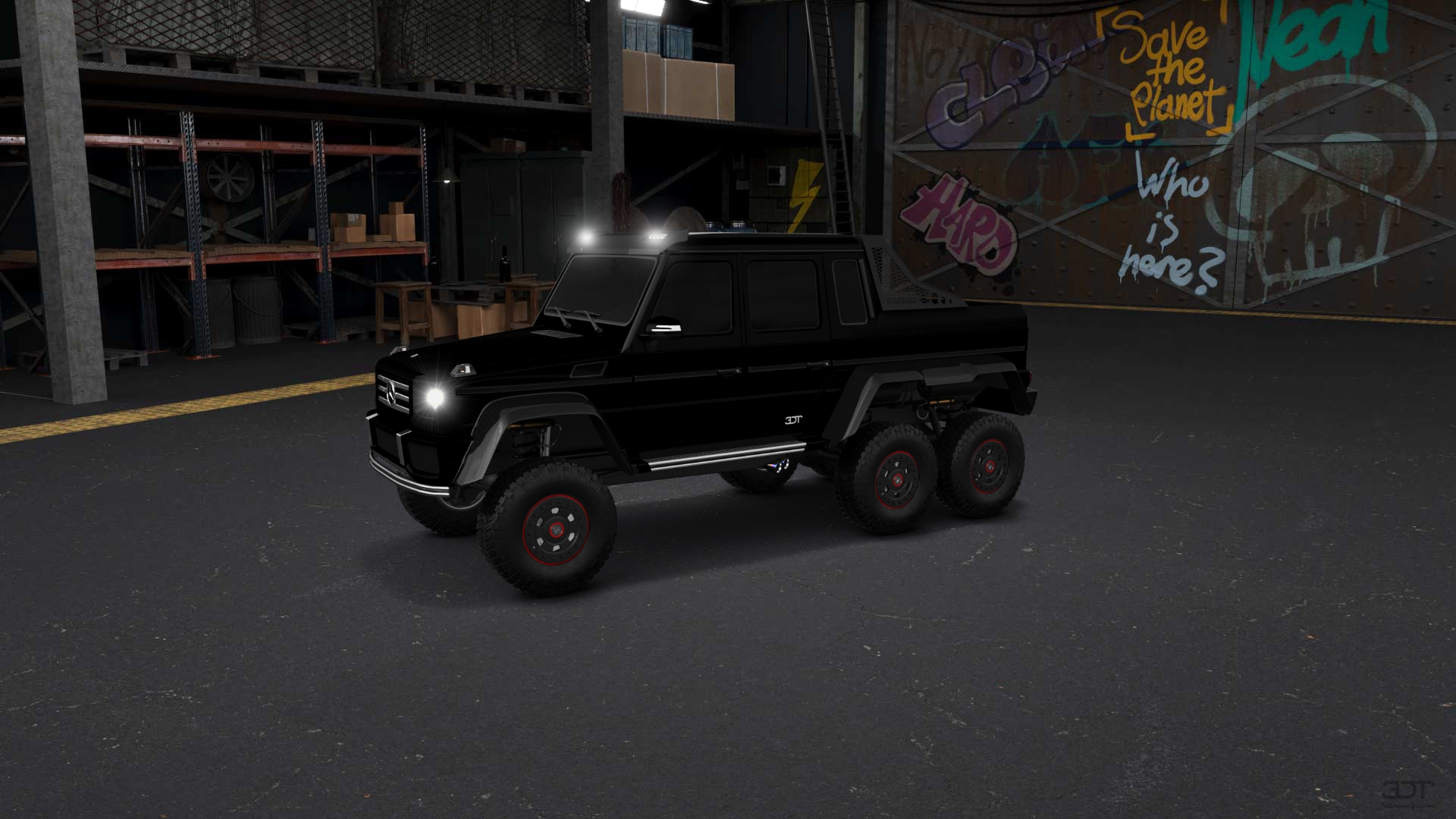 Mercedes G 63 AMG 6x6 4 Door pickup truck 2013 tuning